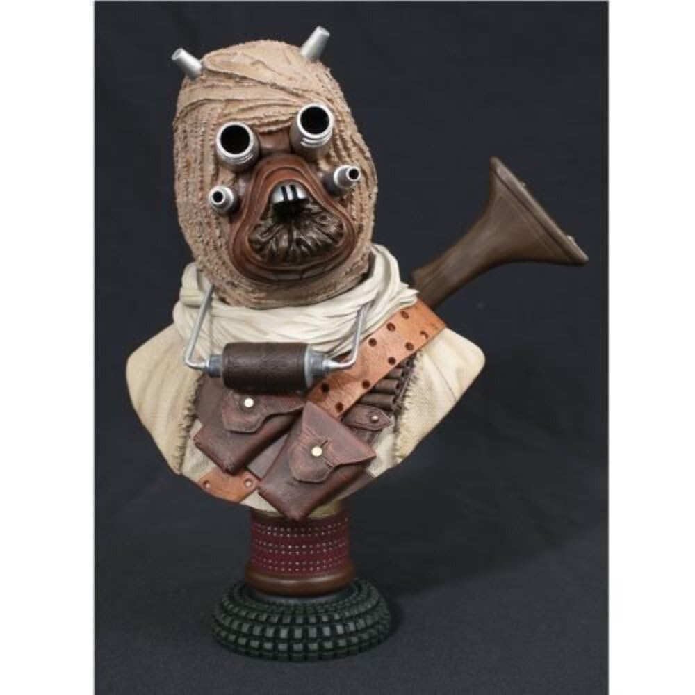 Diamond Select Toys Star Wars A New Hope: Tusken Raider Legends 3D 1:2 Scale Bust - 10 Inch Multicolor Collectible for Display & Star Wars Fans