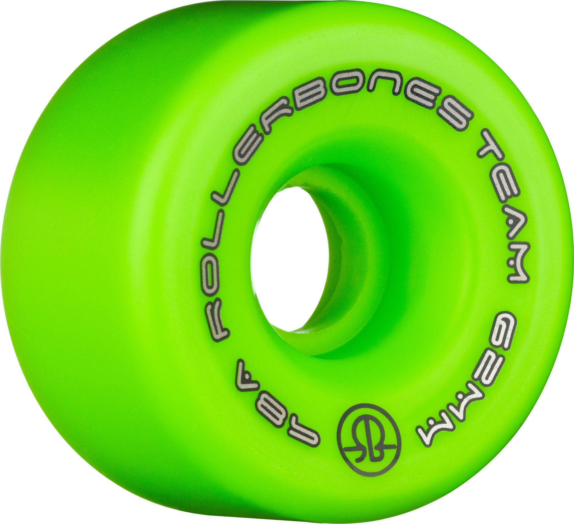 Rollerbones Team Logo 98A Urethane Roller Skate Wheels - Set of 8 Wheels for Indoor/Outdoor Skating, Rink, Derby & Recreational Use