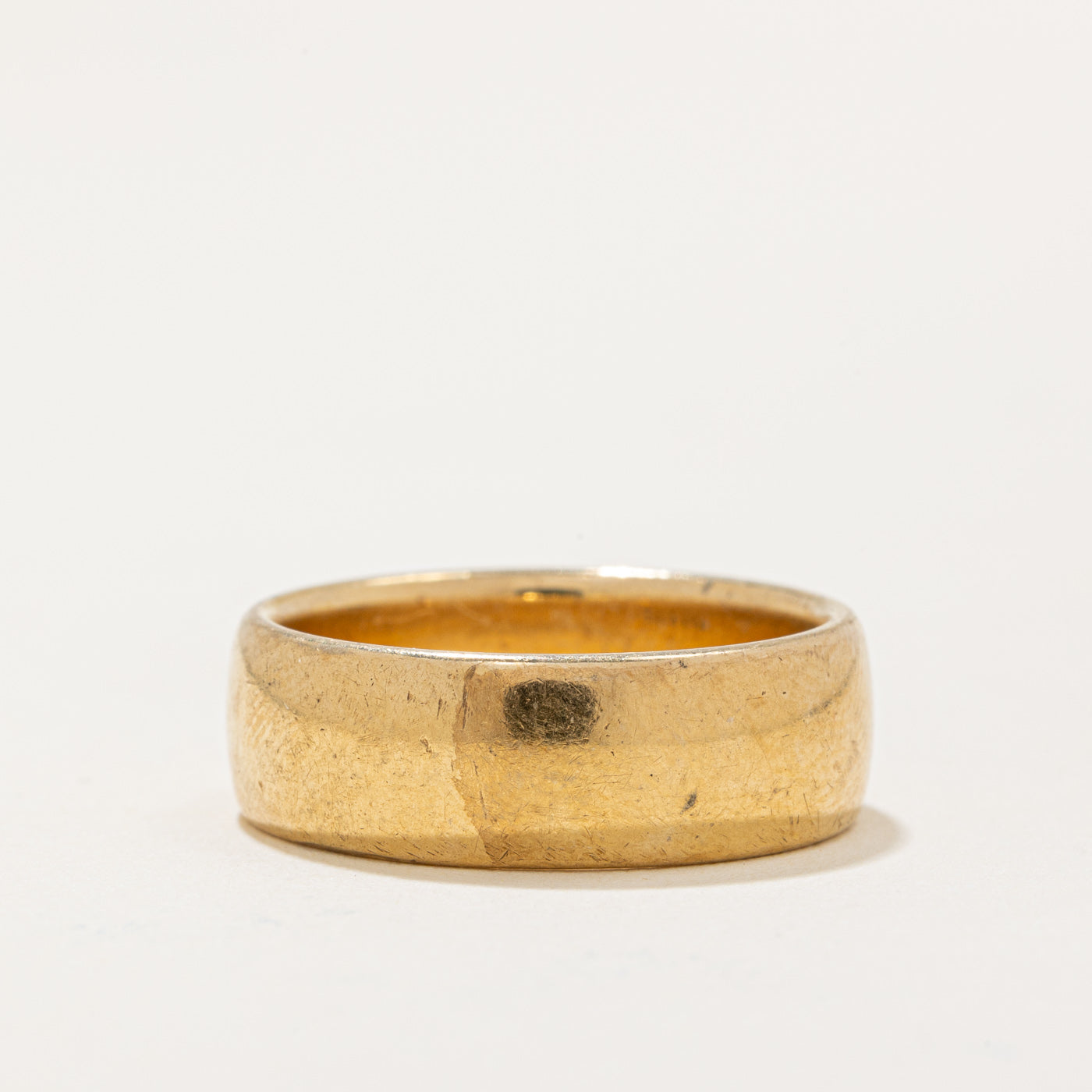 10K Yellow Gold Wedding Band Ring for Women - Size 7.5 - Elegant Simple Solid Gold Band for Anniversary, Engagement, or Everyday Wear