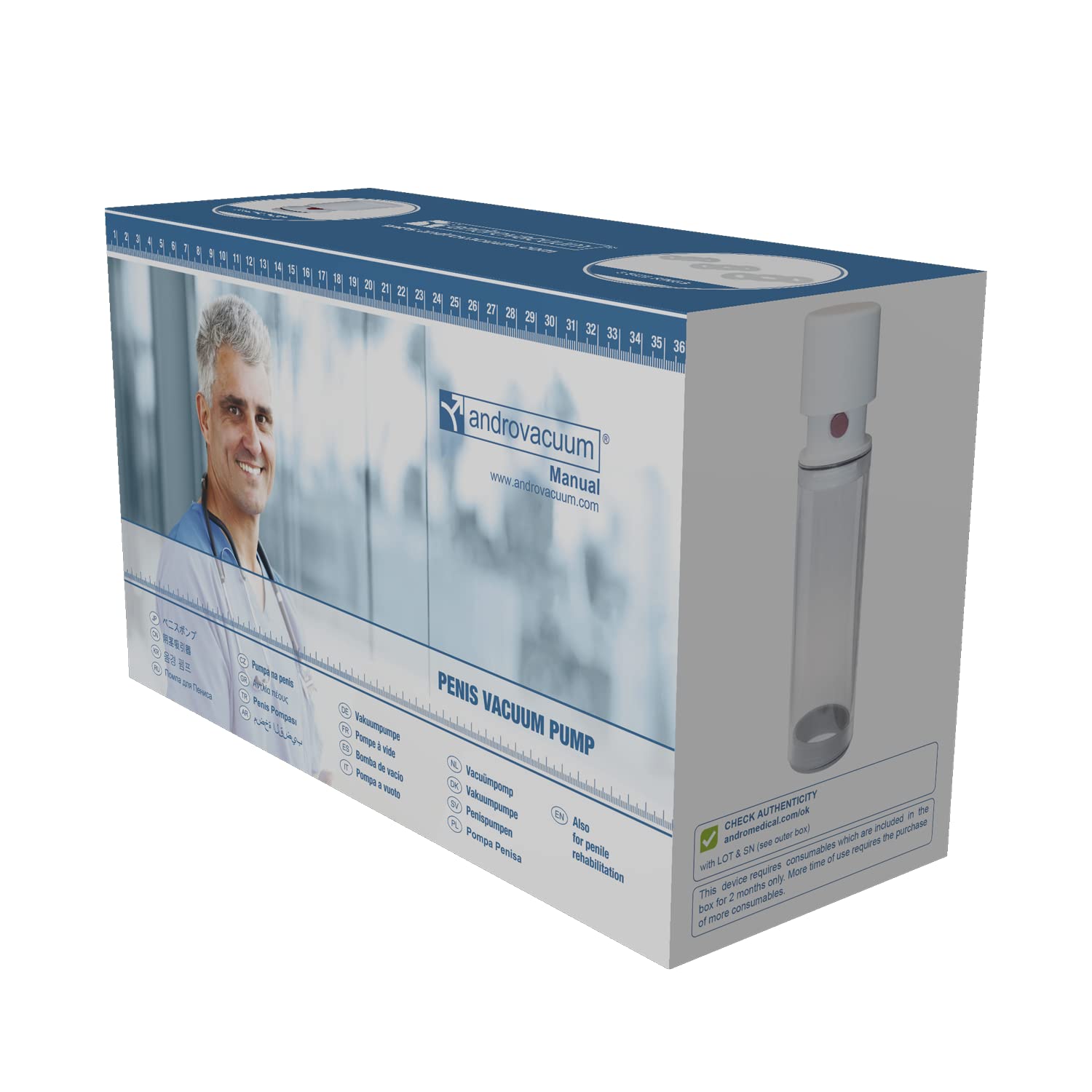 Manual Vacuum Pump for Men - Boost Endurance & Performance for Gym & Sports
