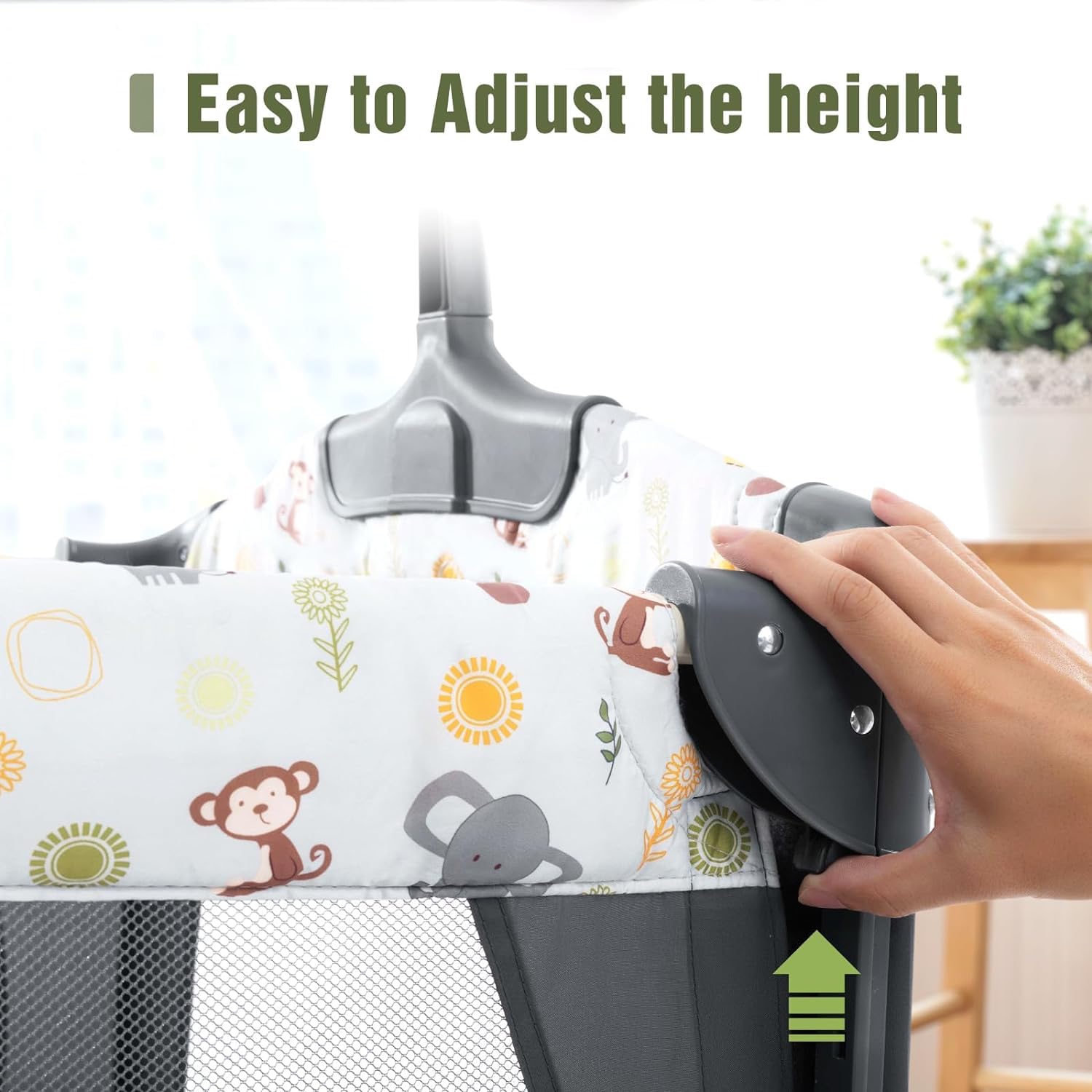 5-in-1 Convertible Baby Crib & Bassinet - Portable Bedside Sleeper with Mattress for Newborns & Infants | Nursery, Travel & Co-Sleeping Solution