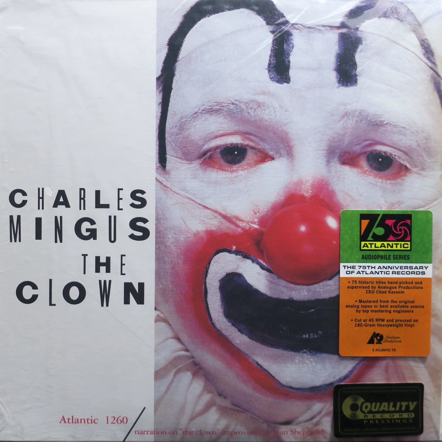 Charlie Mingus 'The Clown' 180g Vinyl 2LP - Analogue Productions 45rpm High-Quality Jazz Record | Perfect for Audiophiles & Jazz Collectors, Ideal for Home Listening & Music Enthusiasts
