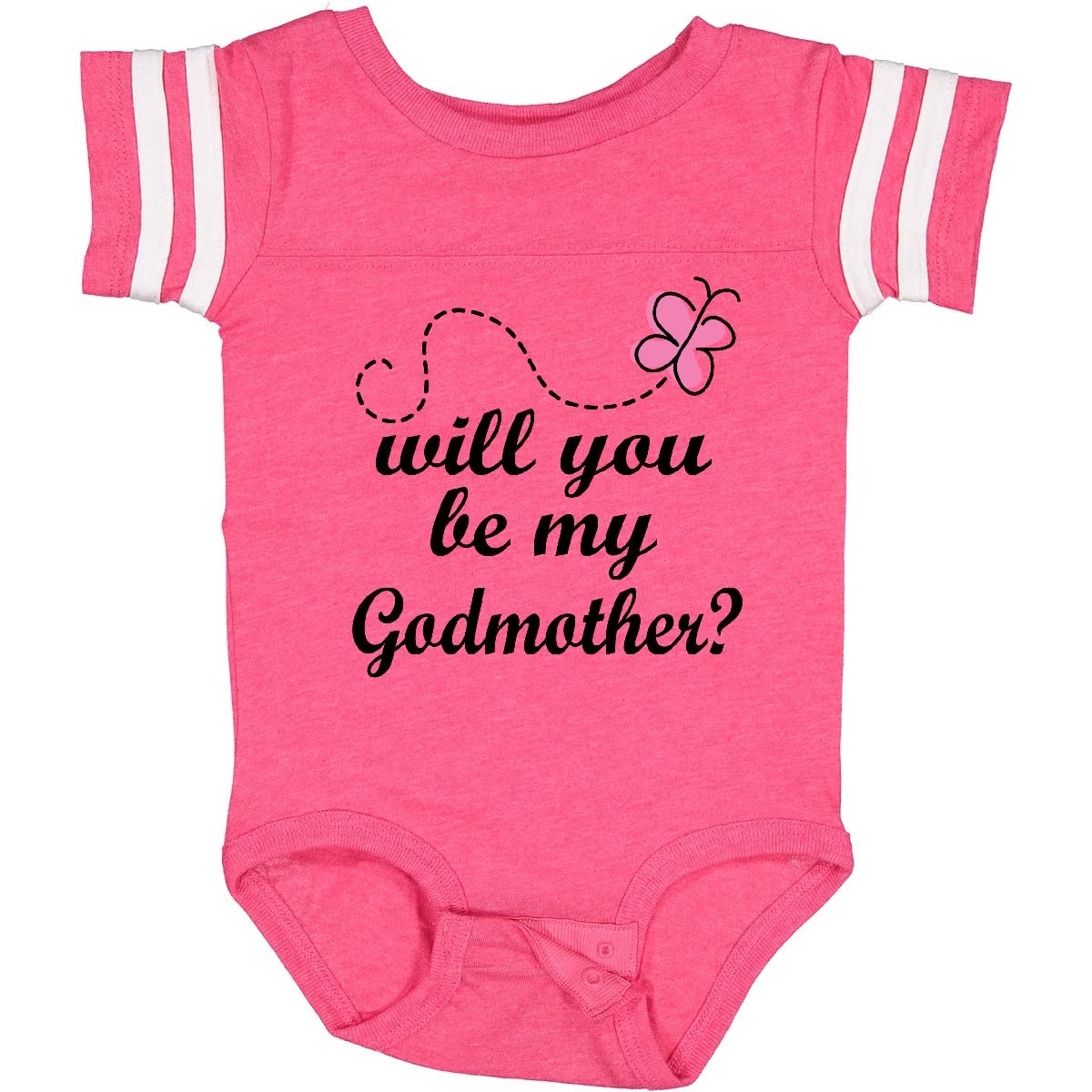 Inktastic Godmother Proposal Baby Girl Bodysuit - Cute & Comfortable Outfit for Baptism, Christening & Special Occasions