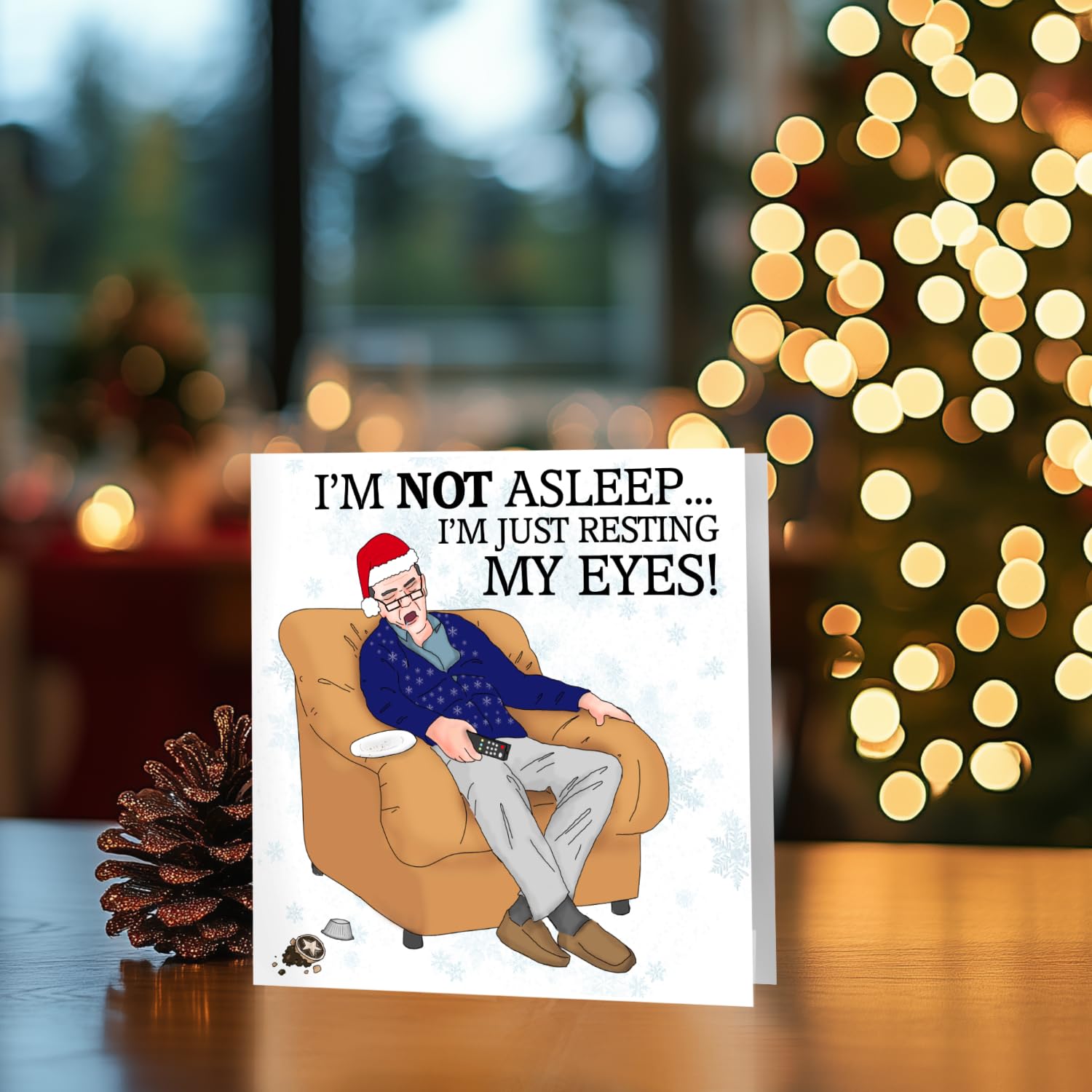 Funny Christmas Cards for Husband, Dad, Grandad & Brother - Personalized & Rude Holiday Greeting Cards 2024 - Perfect for Family Gifts, Office Exchange & Festive Humor