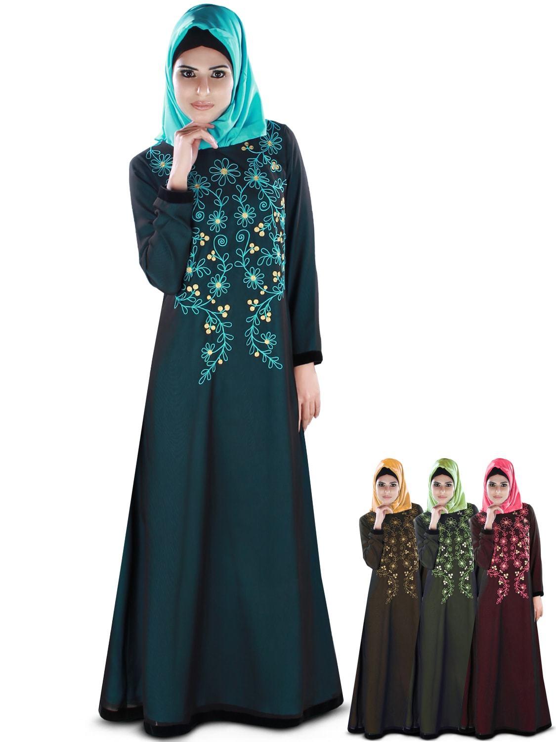 Elegant Aafreeda Abaya - Modest Muslim Women's Dress for Prayer, Eid & Special Occasions - Perfect for Daily Wear & Formal Events