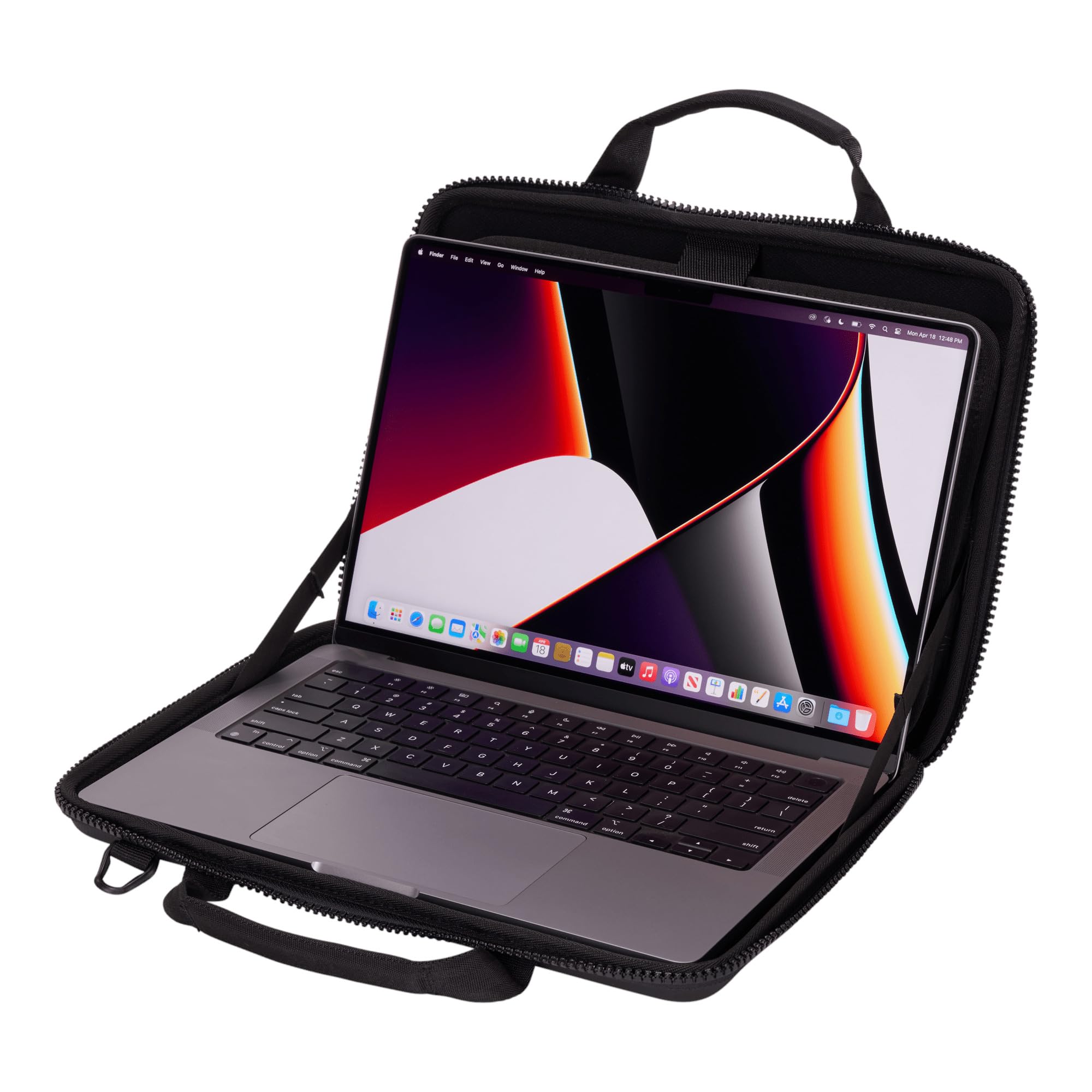Thule Gauntlet 14 Inch Laptop Sleeve for MacBook Pro - Durable & Protective Black Case - Perfect for Travel, Work & School