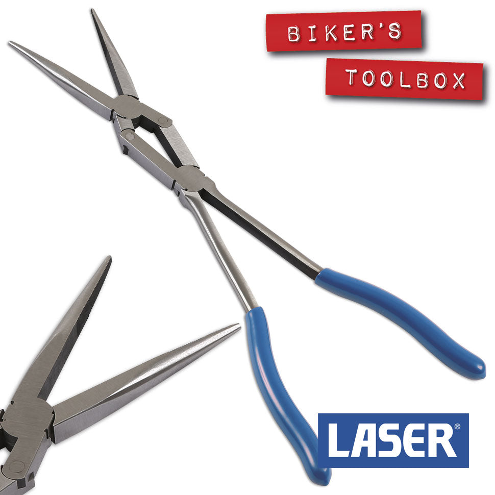 Double Jointed Long Nose Pliers - Professional Precision Pliers for Electronics, Jewelry Making & DIY Crafts - Ideal for Tight Spaces & Detailed Work