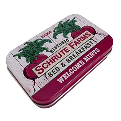 Schrute Farms Welcome Mints Candy - 1.5oz Tin (18 Count Bulk Box) | Office Snacks, Gift Ideas & Party Favors | Perfect for Workplace Treats, Corporate Events & TV Show Fans