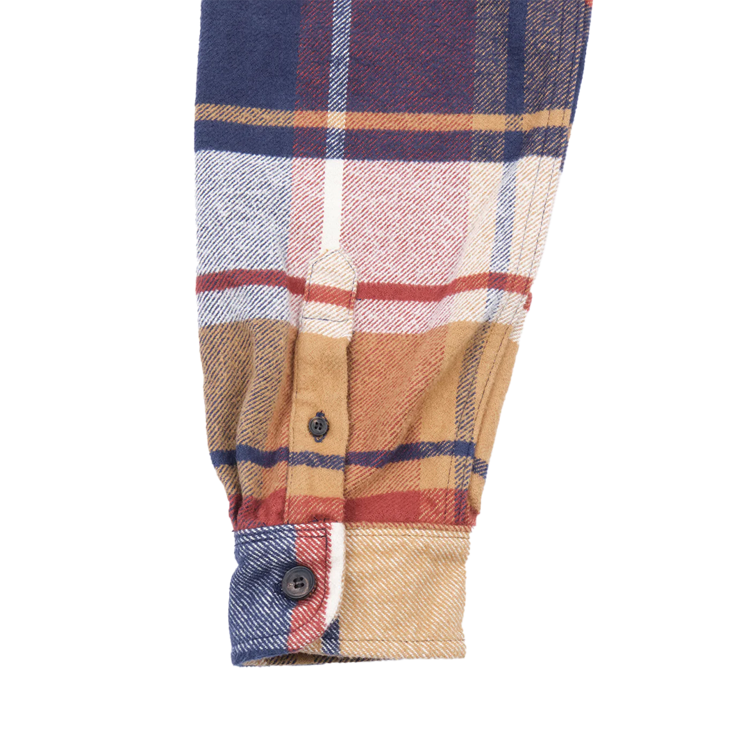 Freenote Benson Gold Plaid Shirt for Men - Stylish Casual Button-Up for Work, Date Night & Outdoor Adventures