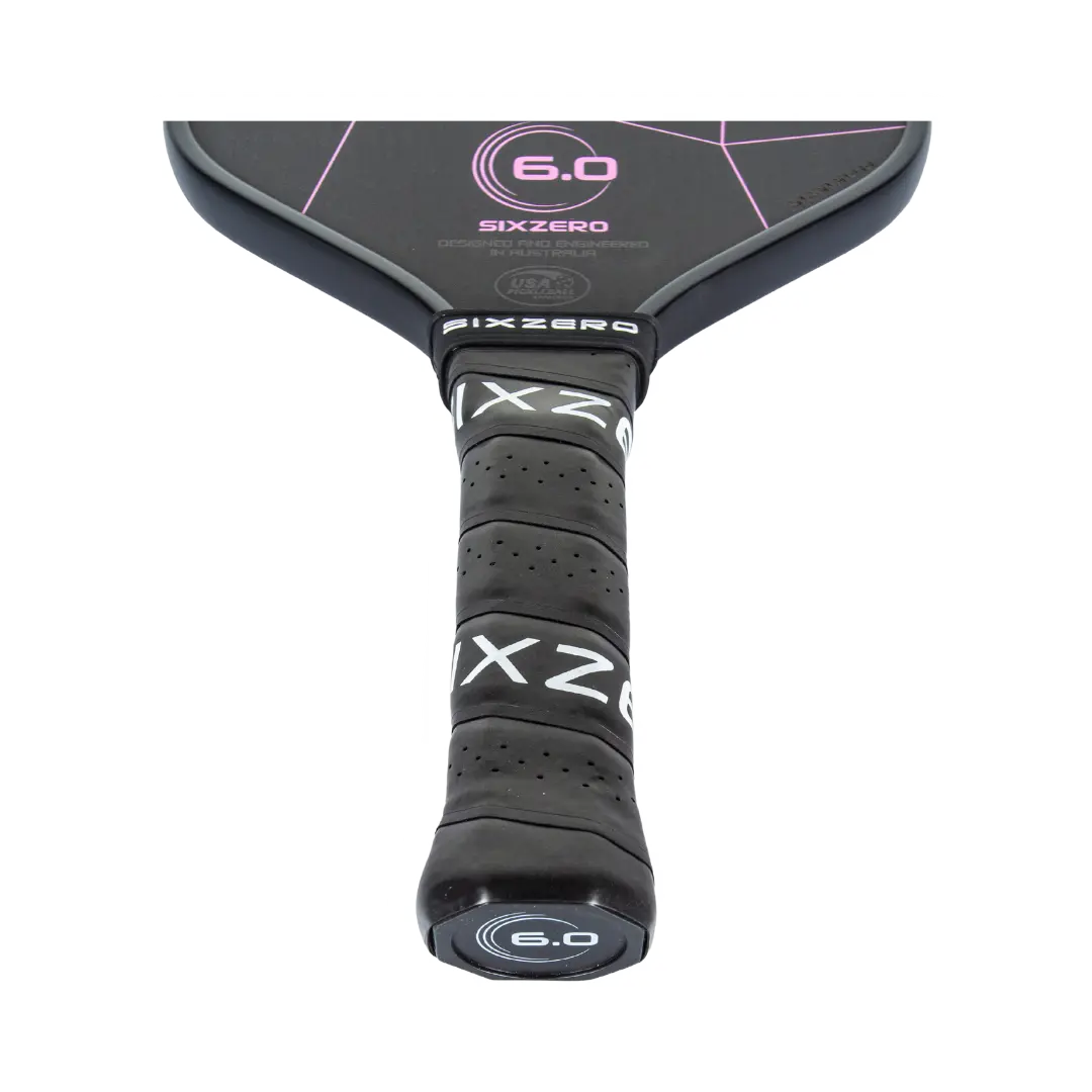 Six Zero Double Black Diamond 16mm Premium Pickleball Paddle - Professional Carbon Fiber Surface for Enhanced Spin & Control - Perfect for Competitive Play & Tournament Use