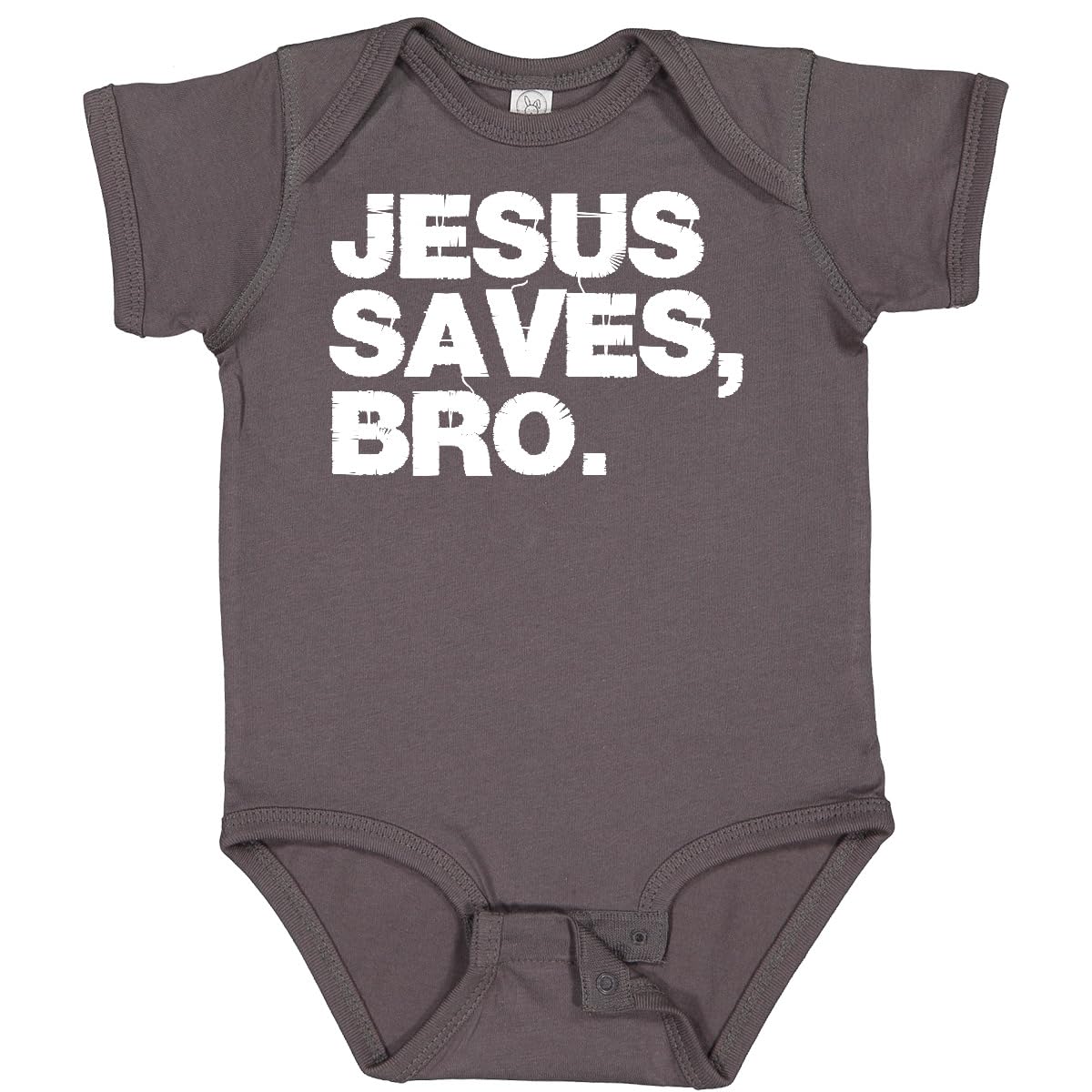 Inktastic Jesus Saves, Bro. Baby Bodysuit - Cute Christian Outfit for Infants & Toddlers - Perfect for Church, Baptism & Family Gatherings
