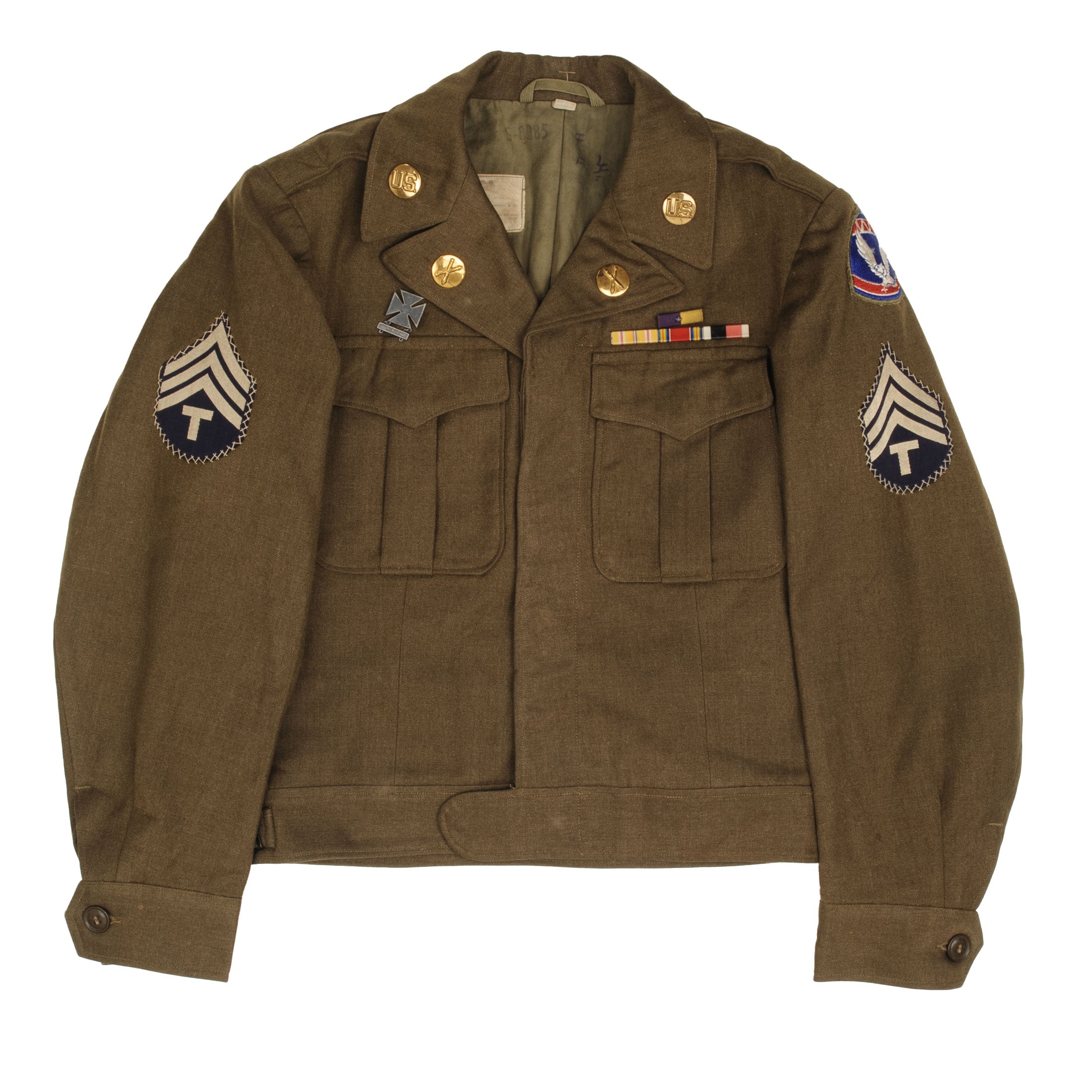 Vintage US Army Airborne Post WW2 Officer Dress Ike Jacket - Size 34R 1940s Military Uniform for Collectors & Reenactors - Perfect for Historical Events, Cosplay & Vintage Fashion