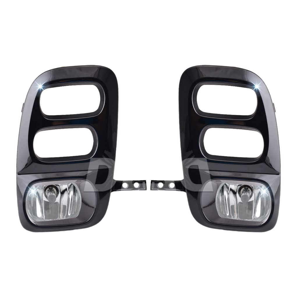LED Fog Light Kit for 2021-2024 Honda Odyssey - Complete Assembly with Switch, Bezel, Wires & Relay (Pair) - Perfect for Night Driving and Enhanced Road Visibility