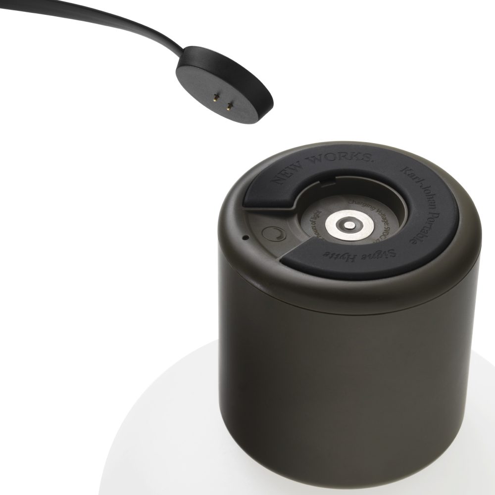 Karl Johan Portable Lamp - Modern Table Lamp with USB Charging, Adjustable Brightness, Forest Green - Perfect for Bedroom, Living Room, Office & Outdoor Camping