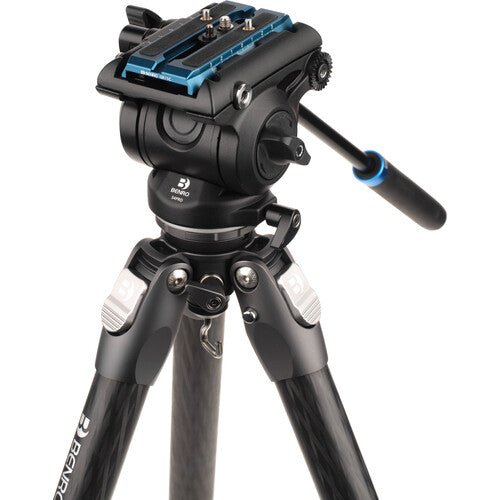 Benro KH25PC Professional Video Tripod with Fluid Head - Lightweight Aluminum Tripod for DSLR Cameras, Camcorders | Perfect for Vlogging, Live Streaming & Outdoor Filming