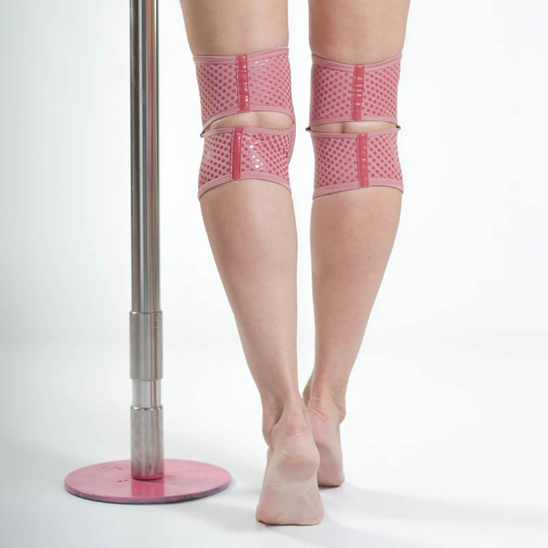 Dusty Rose Non-Slip Knee Pads for Women - Comfortable & Protective Workout Gear for Yoga, Gym, and Outdoor Activities