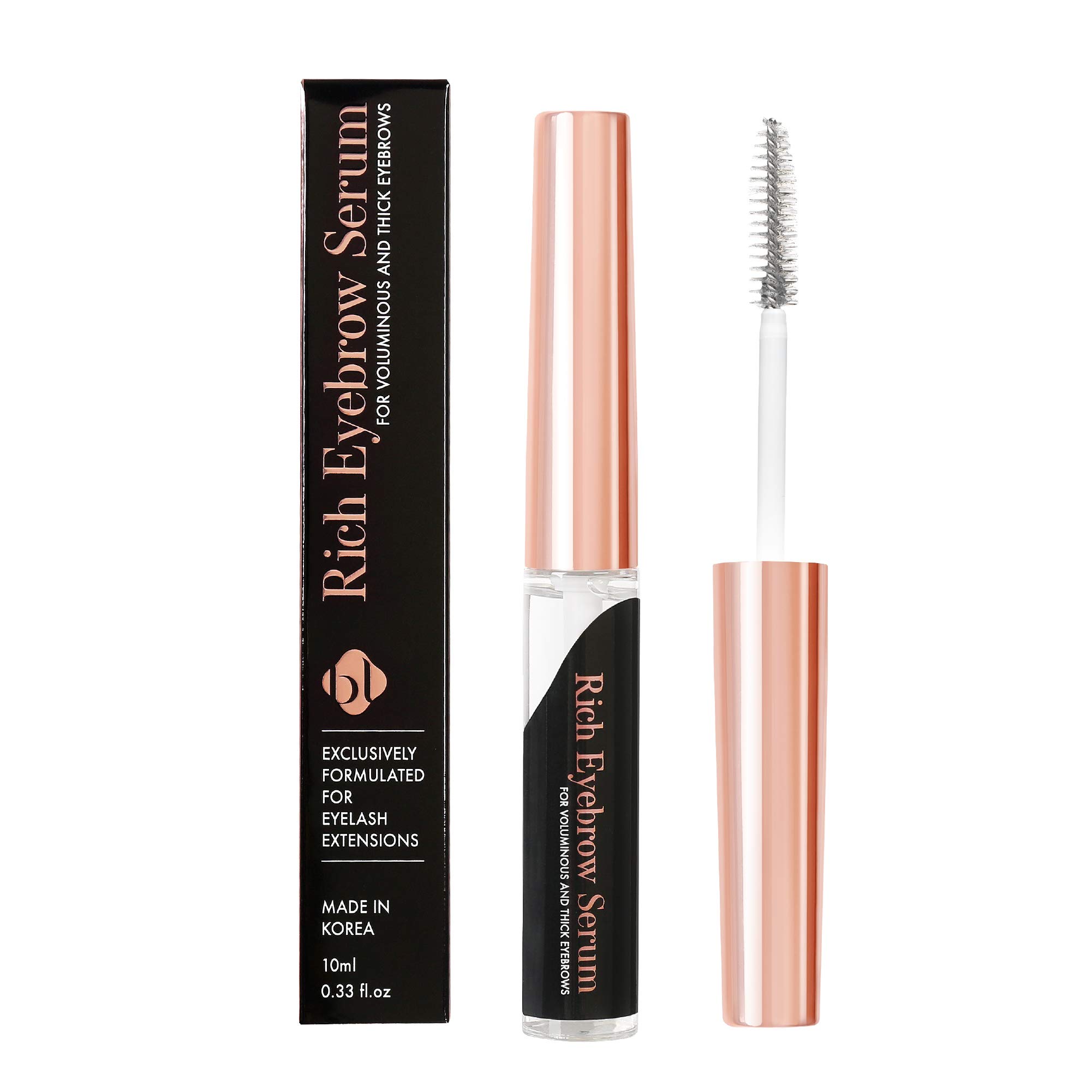 BL Lashes Rich Eyebrow Growth Serum - Fast Acting Brow & Lash Enhancer for Thicker, Fuller Brows & Lashes in 3-4 Weeks - 10ml | Natural Formula for Longer, Voluminous Eyelashes & Eyebrows | Perfect for Daily Use, Special Occasions & Makeup Routines