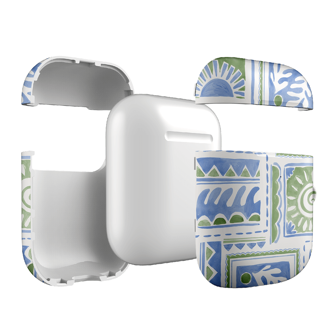 Sage Suns AirPods Case - Protective Cover for AirPods 1/2/3/Pro with Keychain - Durable Shockproof Silicone Case for Apple AirPods - Perfect for Gym, Travel & Everyday Use