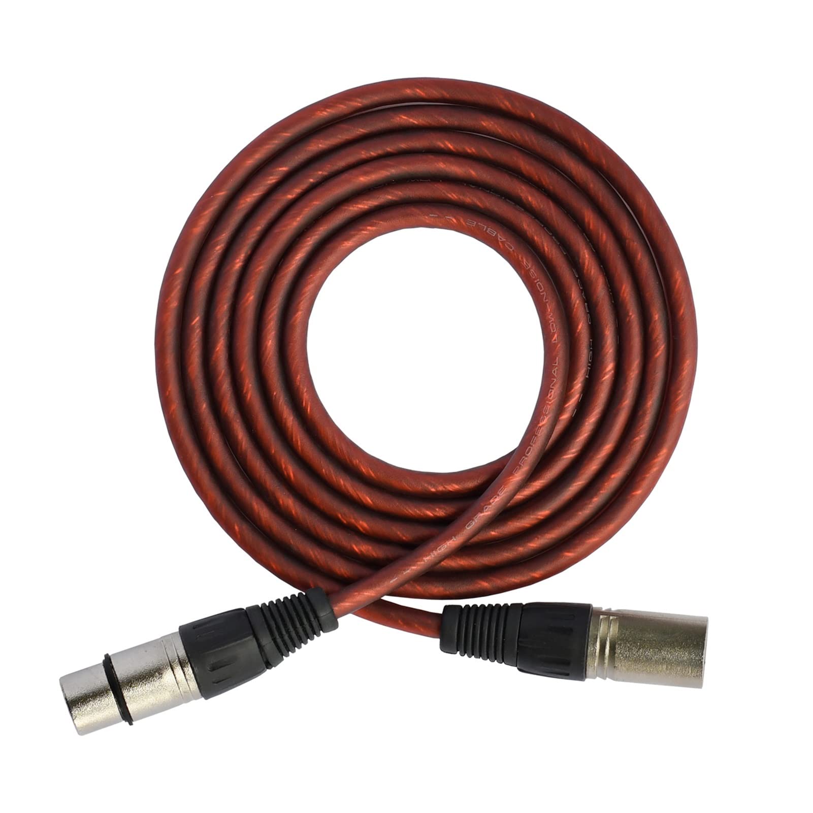 EZGA Digital Audio Mixer XC-01 Female to Male 3 Pin XLR Microphone Cable - 0.5m/1m/2m/3m/5m Length Options - Professional Sound Card & Audio Mixer Connector for Stage Performances, Live Concerts, Karaoke, Studio Recording & Podcasting (2-Pack 0.5M)