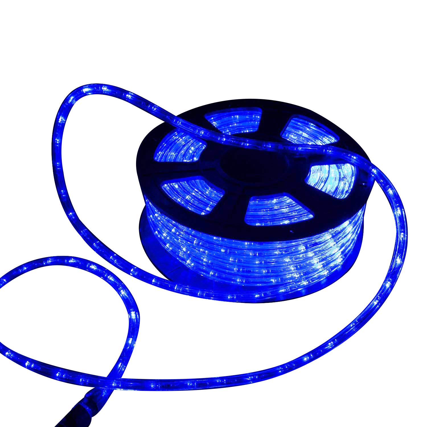 **Ainfox 150Ft LED Rope Lights - 1620 LEDs Waterproof Indoor/Outdoor Decorative Strip Lighting (Blue) for Patio, Garden, Party & Holiday Decor**