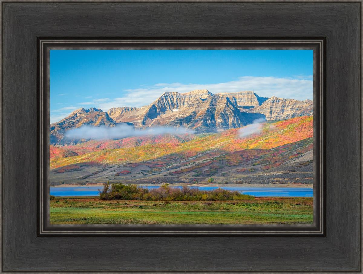 Autumn Splendor Over Timpanogos - Stunning Fall Landscape Wall Art Print for Home & Office Decor | Perfect for Living Room, Bedroom, or Gift Giving