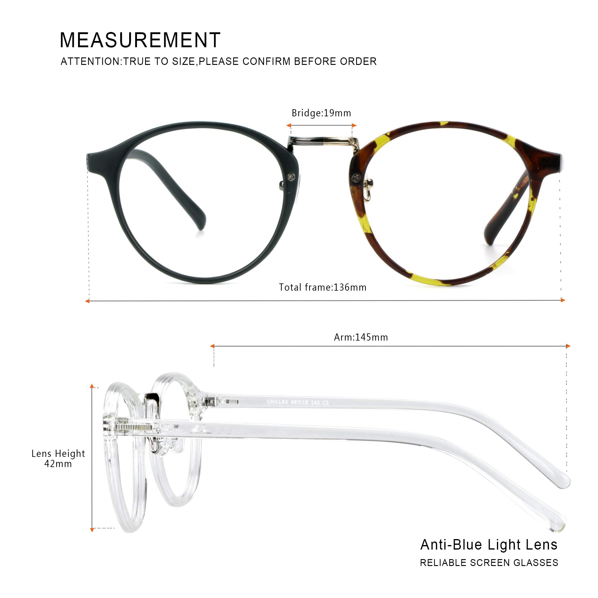 Blue Light Blocking Glasses 3 Pack - Square Frame Computer & Gaming Glasses for Men & Women - Anti Eyestrain & UV Protection - Perfect for Office Work, Screen Time & Night Reading