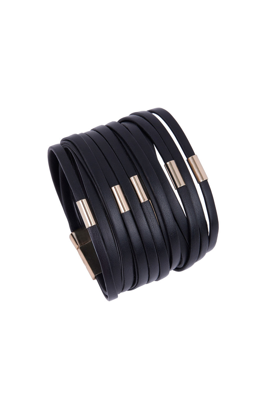 Eco-Friendly Multi Strand Vegan Leather Bracelet for Women - Stylish Boho Accessory for Everyday Wear & Casual Outfits