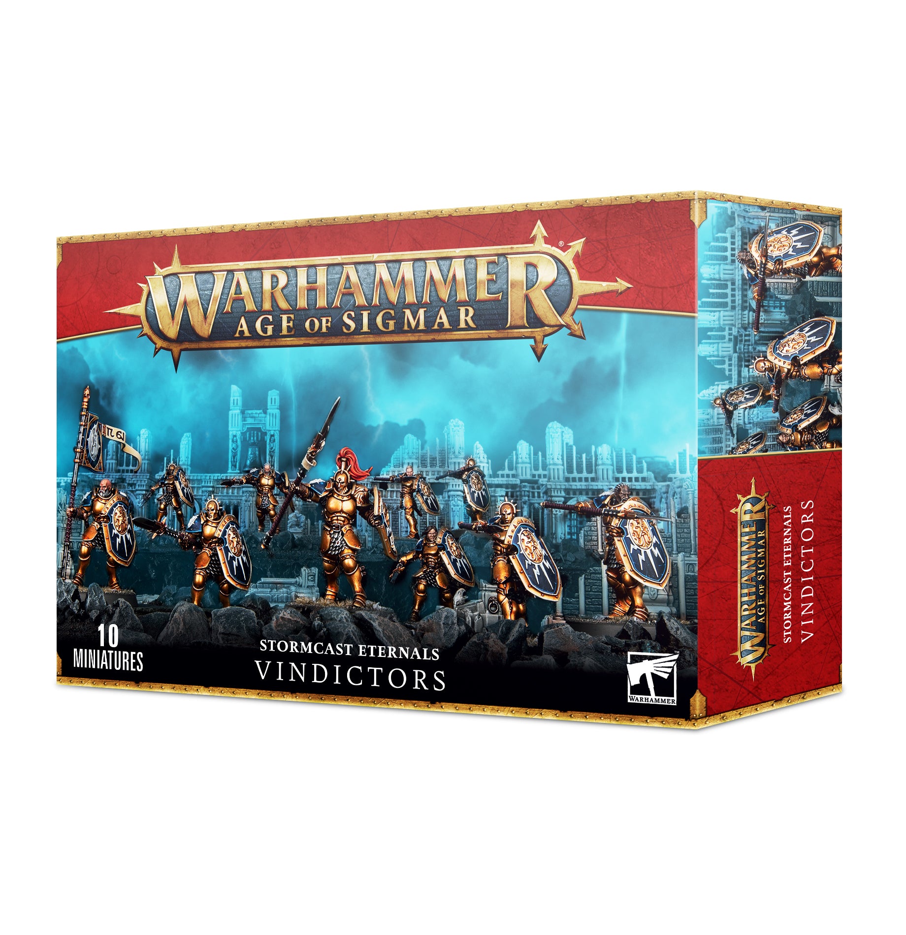 Stormcast Eternals Vindictors - AOS Miniatures for Warhammer Tabletop Gaming | Fantasy Battle Scenes & Collectible Figures