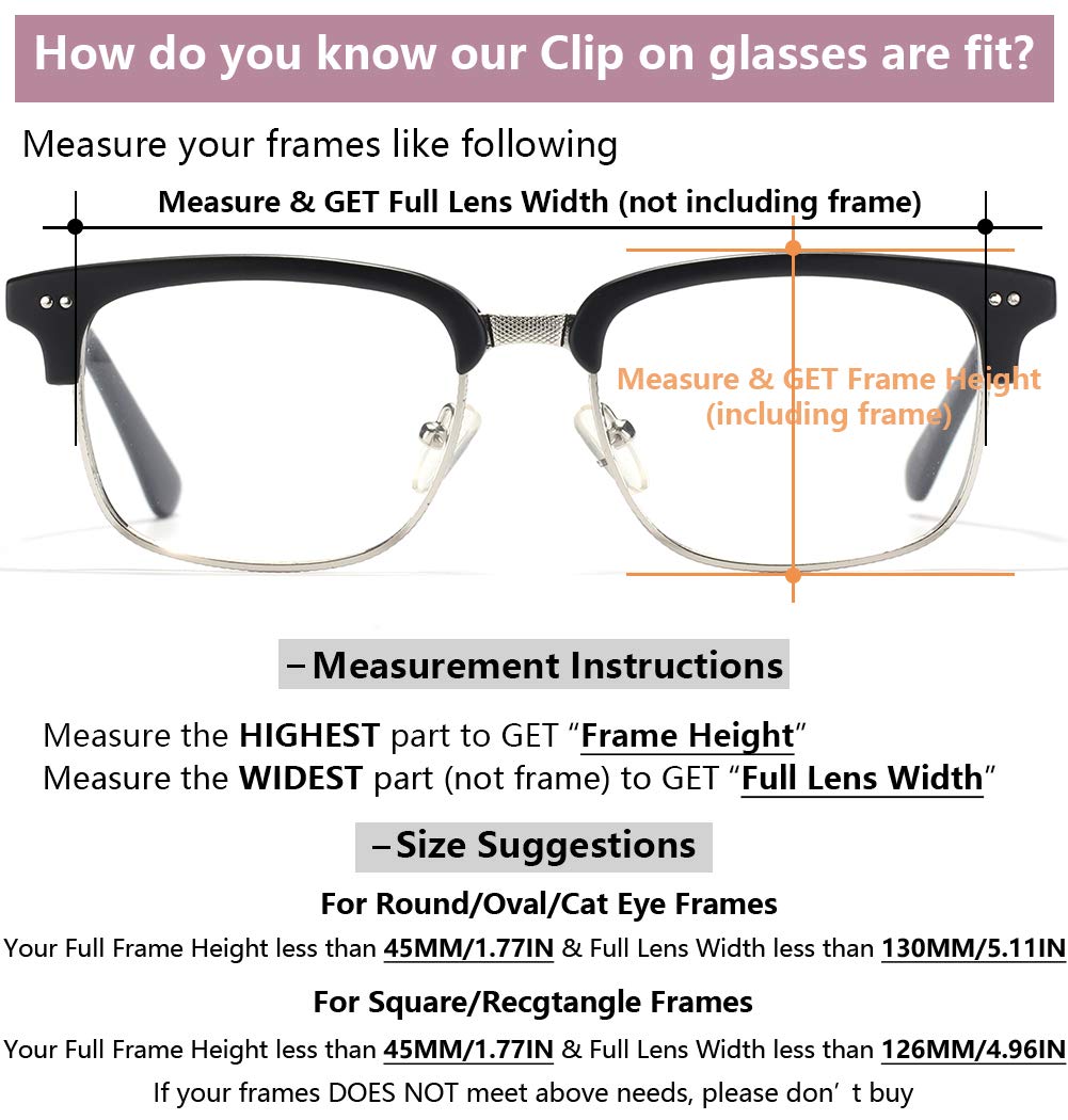 CAXMAN Polarized Clip-On Sunglasses for Women - Lightweight Polygon Style Sunglasses for Over Prescription Glasses | UV Protection, Anti-Glare, Fashionable & Comfortable for Driving, Outdoor Activities & Daily Wear