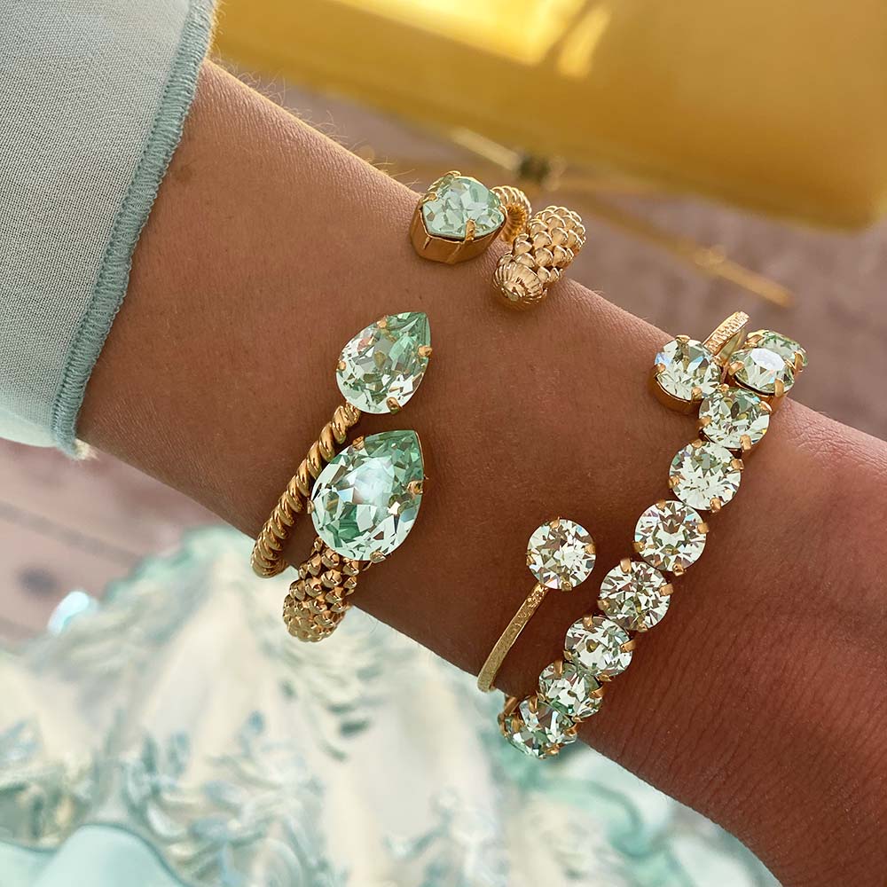 Classic Rope Bracelet with Chrysolite Stone - Elegant Handmade Jewelry for Women, Perfect for Everyday Wear & Special Occasions