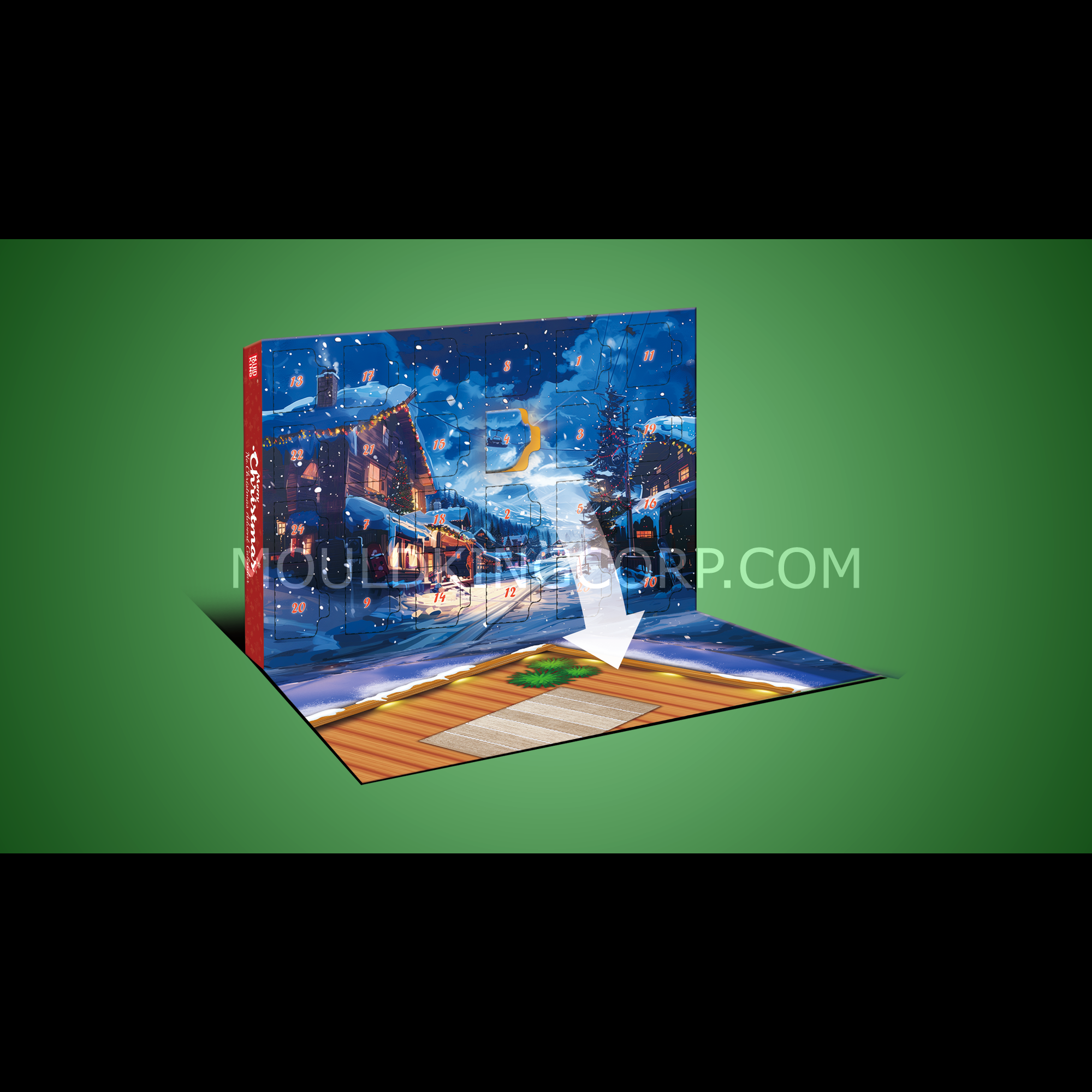 Mould King 10165 Christmas Advent Calendar Building Set - 725 Piece Holiday Countdown Brick Set for Kids & Adults | Perfect for Christmas Decorations, Gift Giving & Family Activities
