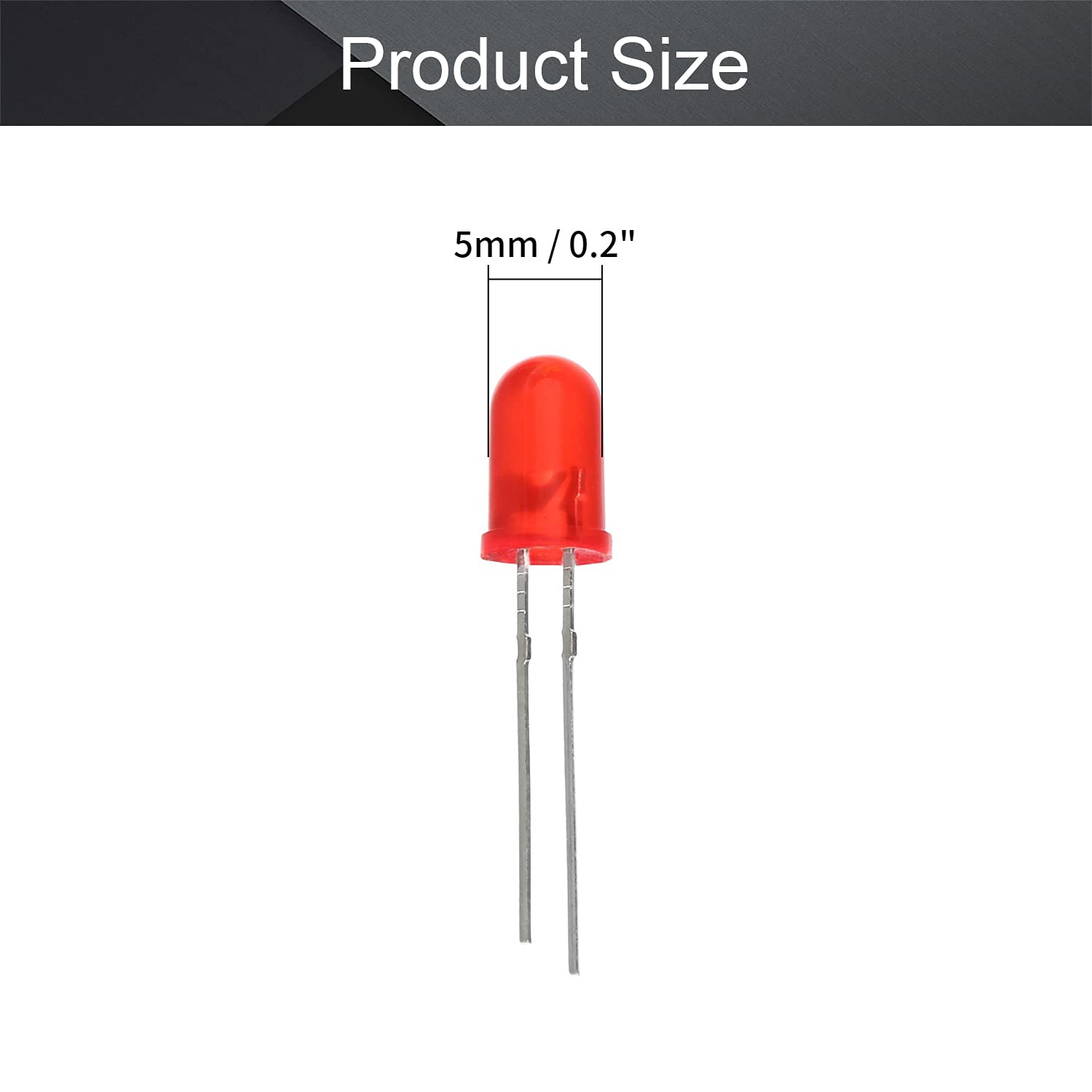 Othmro High Power 0.02W Red LED Chip with Aluminum Heatsink Base - 1.9-2.1V 20mA LED Light Beads for DIY Electronics, Automotive Lighting, and Home Decoration