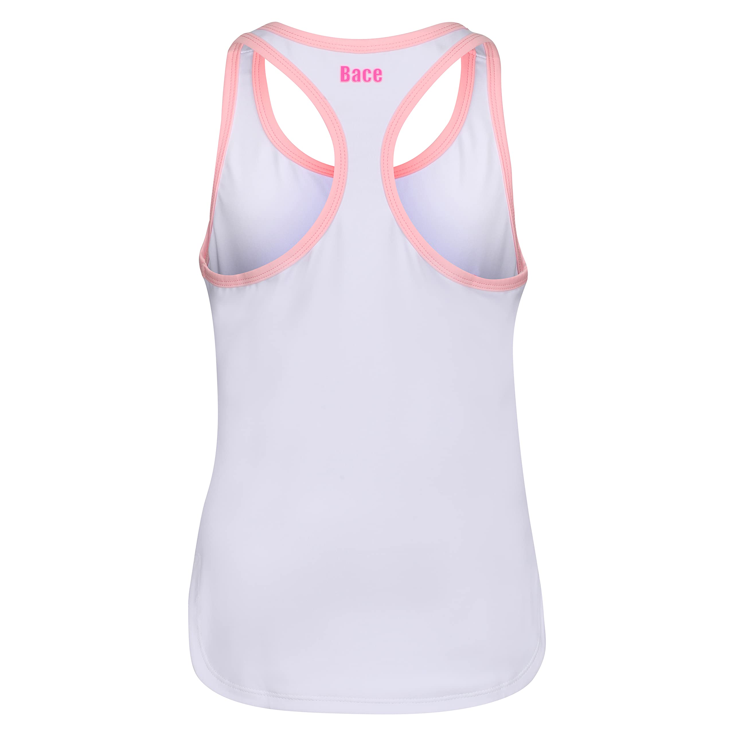 **Pink Pleated Tennis Skirt with White Tank Top Set for Girls - Cute Tennis & Golf Outfit for Sports, School, and Casual Wear**