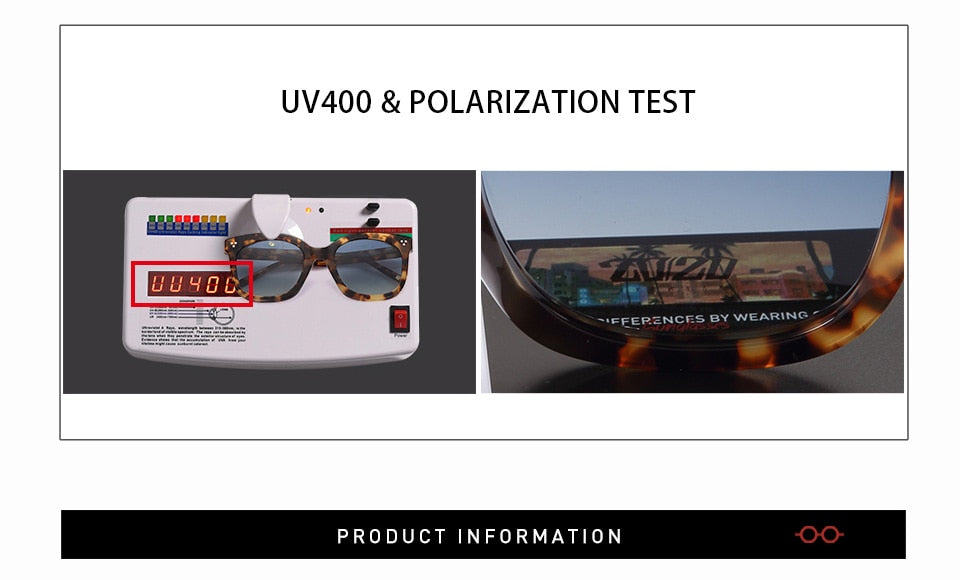 20/20 Classic Polarized Acetate Unisex Sunglasses AT8048 - UV Protection for Men & Women - Perfect for Driving, Beach & Outdoor Activities