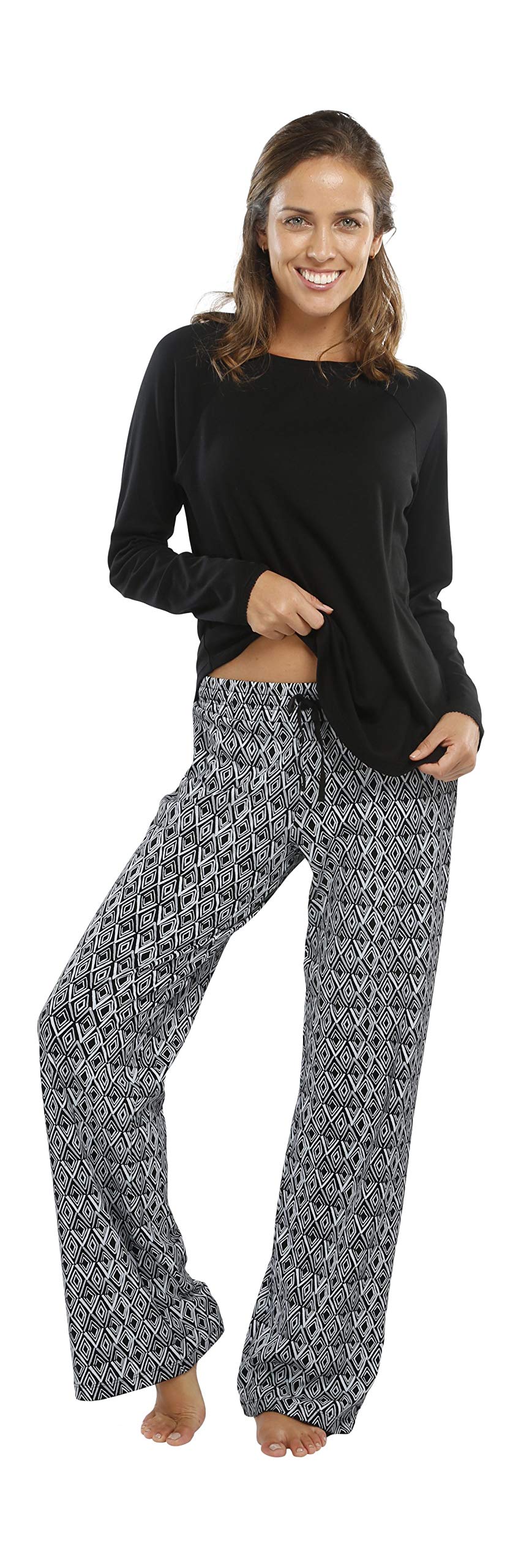 Premium 100% Pima Cotton Women's Pajama Set - Ultra Soft Lounge Sleepwear for Women - Cozy Homewear & Nightwear for Relaxation, Spa Days & Gift Giving