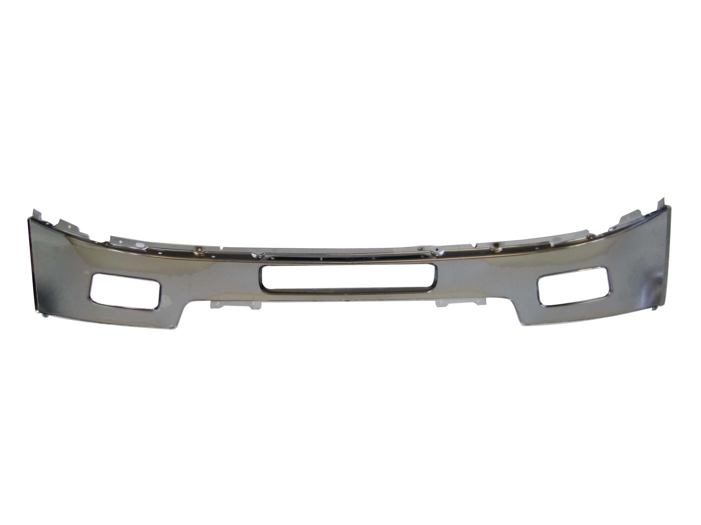 2011-2014 Chevy Silverado 2500HD 3500HD Chrome Front Bumper with Fog Light Holes - GM1002837 | Heavy Duty Truck Replacement Part for Off-Road & Towing