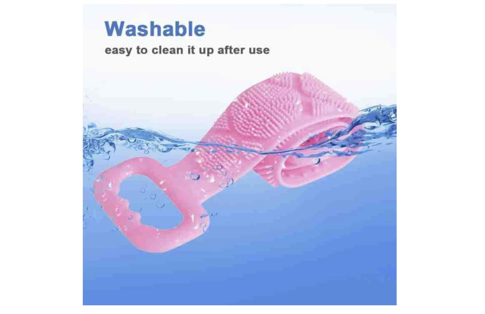 SBTs® Silicone Body Back Scrubber - Dual-Sided Exfoliating Brush for Deep Skin Cleansing & Dead Skin Removal | Shower Massage & Bath Brush | Easy to Clean & Hygienic | Perfect for Spa Days & Sensitive Skin Care
