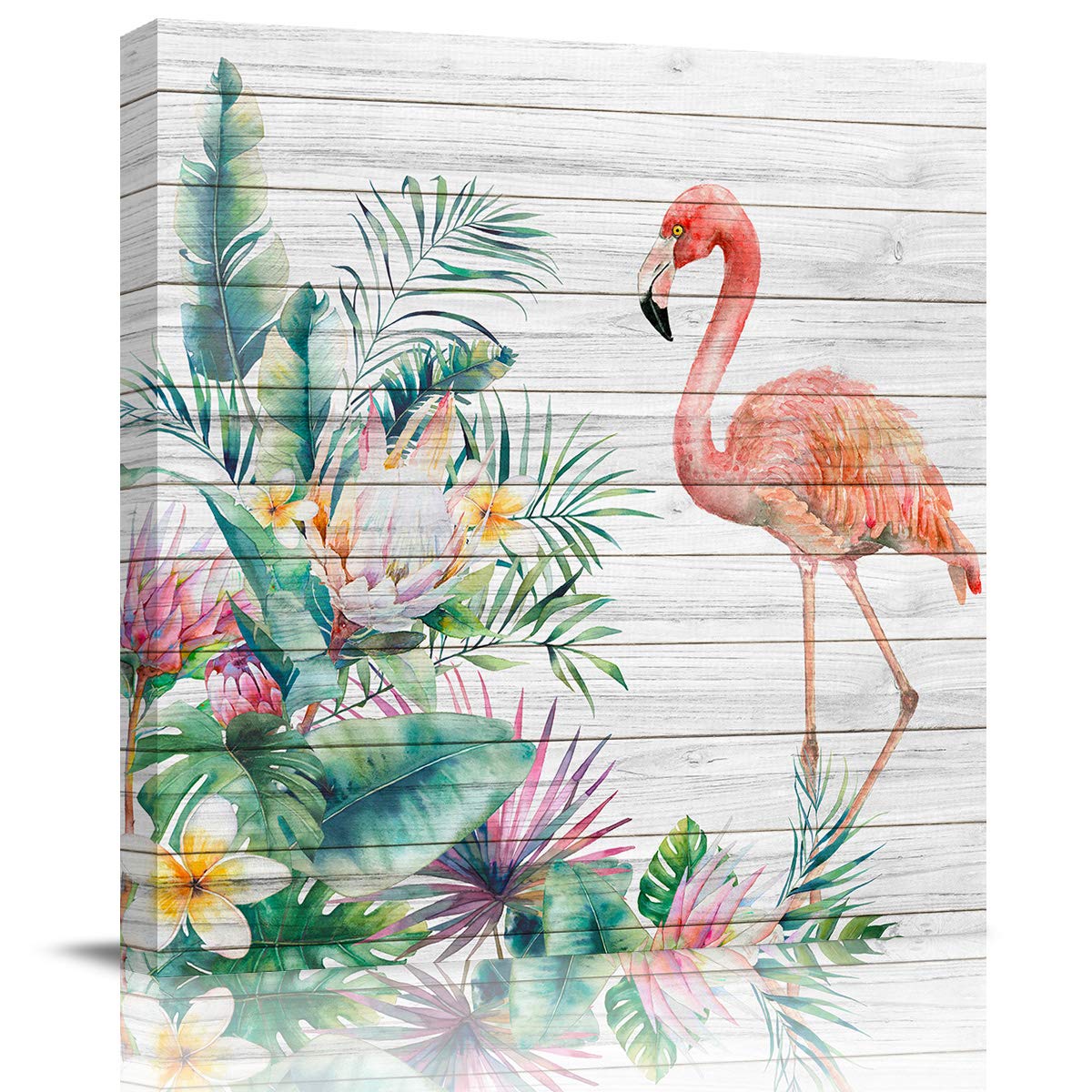 Summer Flamingo Canvas Wall Art - 20