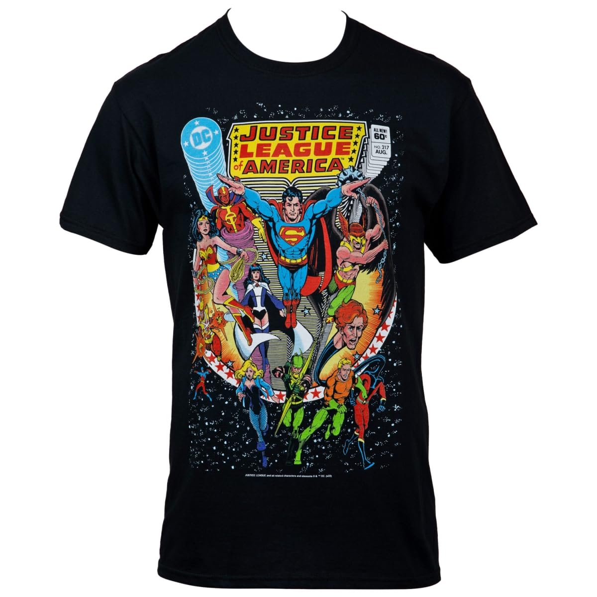 Justice League of America No. 217 Cover T-Shirt - DC Comics Superhero Graphic Tee for Men & Women - Perfect for Cosplay, Comic Con & Superhero Fans