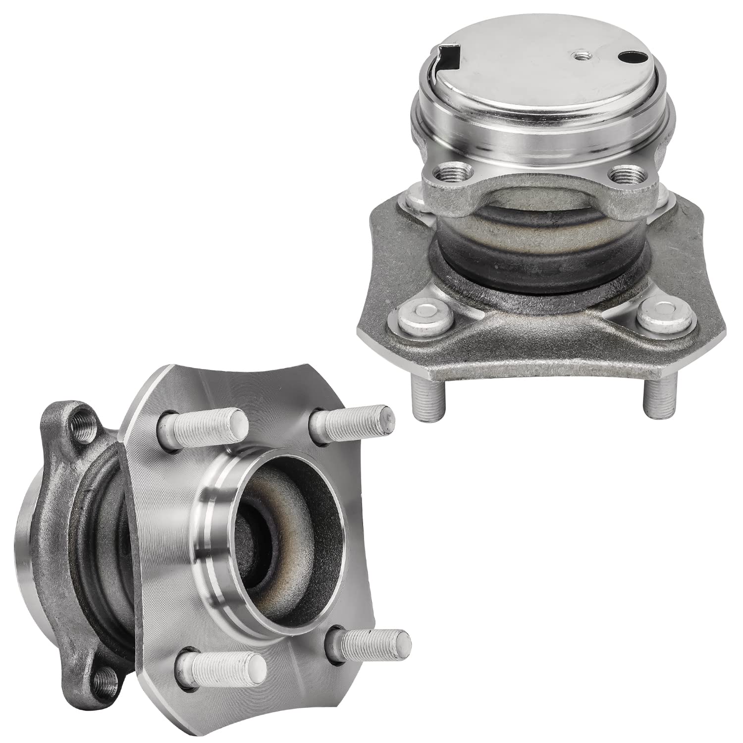 Detroit Axle 2.0L Rear Wheel Bearing Hub Assembly - Compatible with 2007-2012 Nissan Sentra (2008 2009 2010 2011 Models) - Pair Replacement with 4-Wheel ABS - Perfect for DIY Repairs & Professional Auto Maintenance