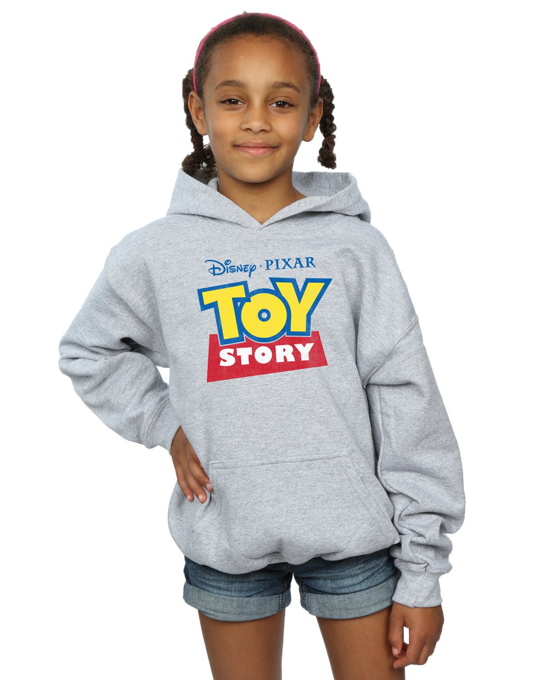Disney Toy Story Logo Hoodie for Girls - Soft & Cozy Pullover Sweatshirt for Kids, Perfect for School, Playdates & Family Outings