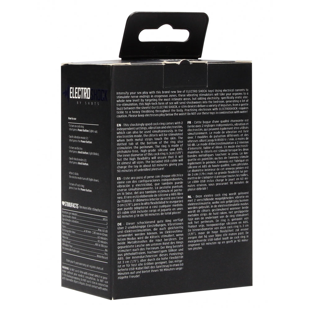 Electroshock Cock Ring with Clitoral E-Stimulation Massager - Powerful Pleasure Enhancer for Couples & Solo Play - Perfect for BDSM, Sensory Exploration & Intimate Bonding