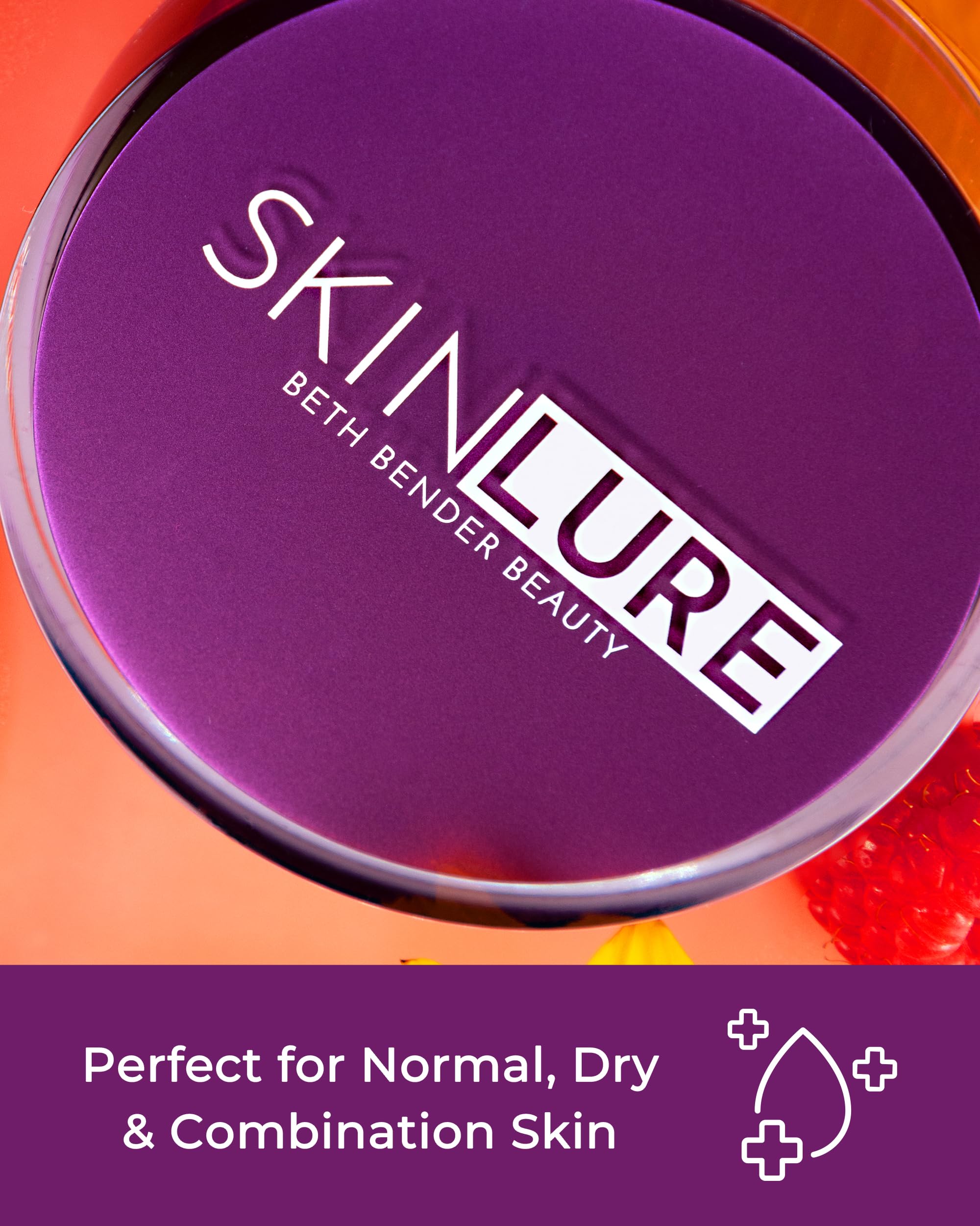 Beth Bender Beauty SKINLURE Hydrate + Revive Face Moisturizer with Vitamin C - Anti-Aging Facial Cream for Dry & Sensitive Skin - 1.7 oz - Daily Hydration for Glowing Skin, Day & Night Use