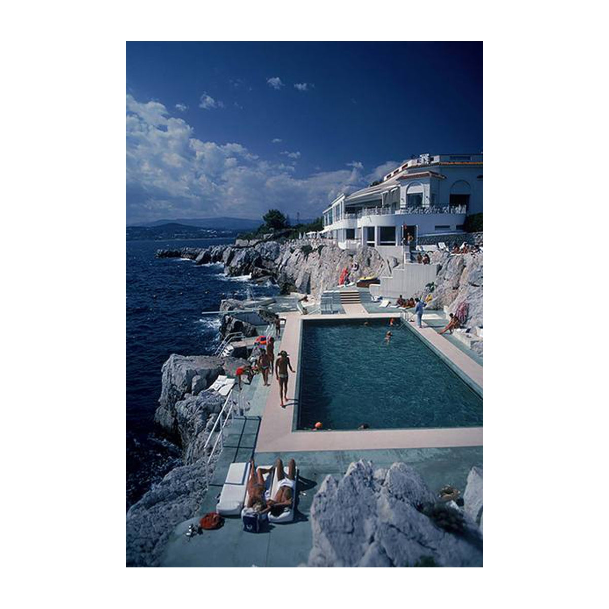 Hotel Du Cap Eden Roc Print - Premium Wall Art Decor for Home, Office & Hotel - Elegant French Riviera Inspired Artwork
