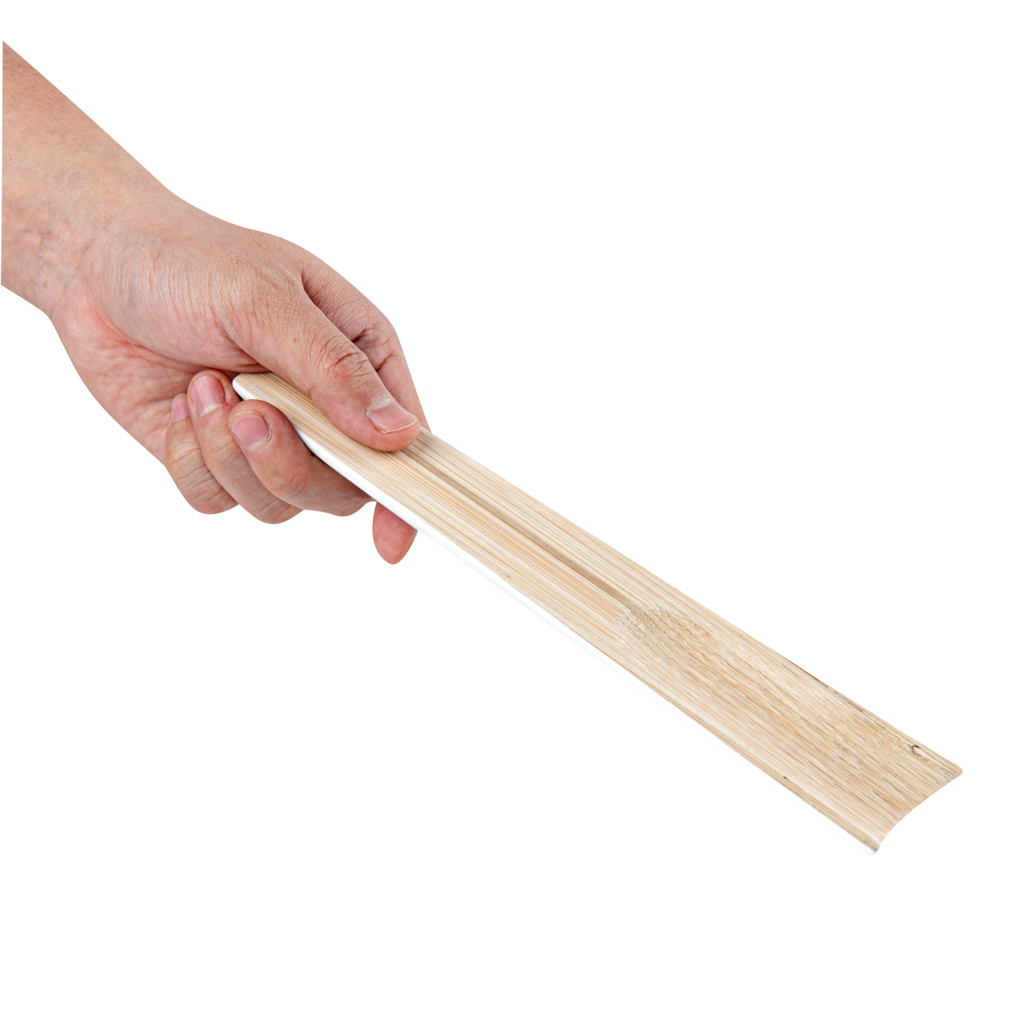 Bambuddha White Spun Bamboo 2-Piece Salad Server Set - 9.75