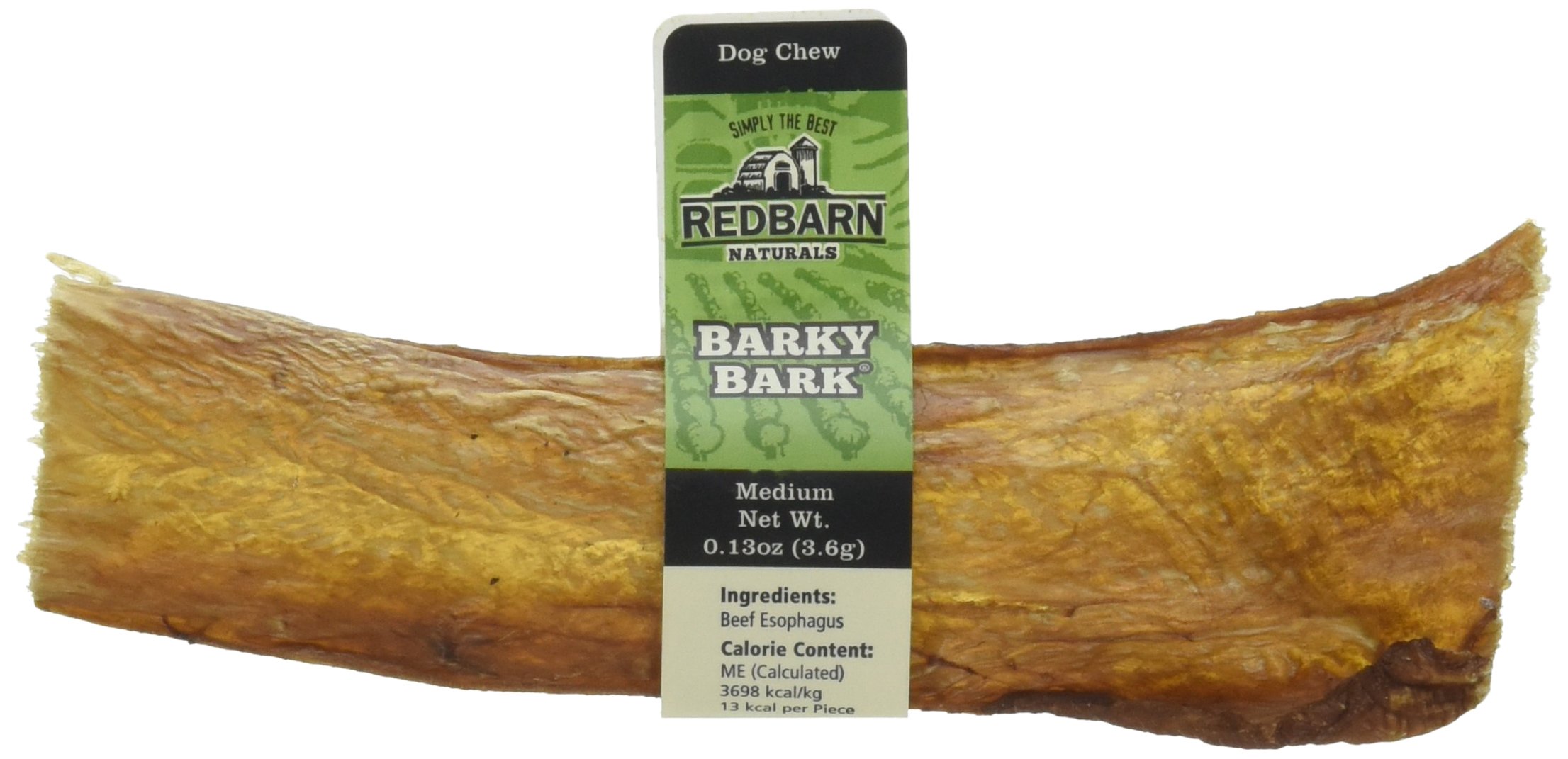 Redbarn Barky Bark 100% Natural Beef Jerky Dog Treats - Medium Size, 100 Count Pack - Perfect for Training, Rewards & Dental Health