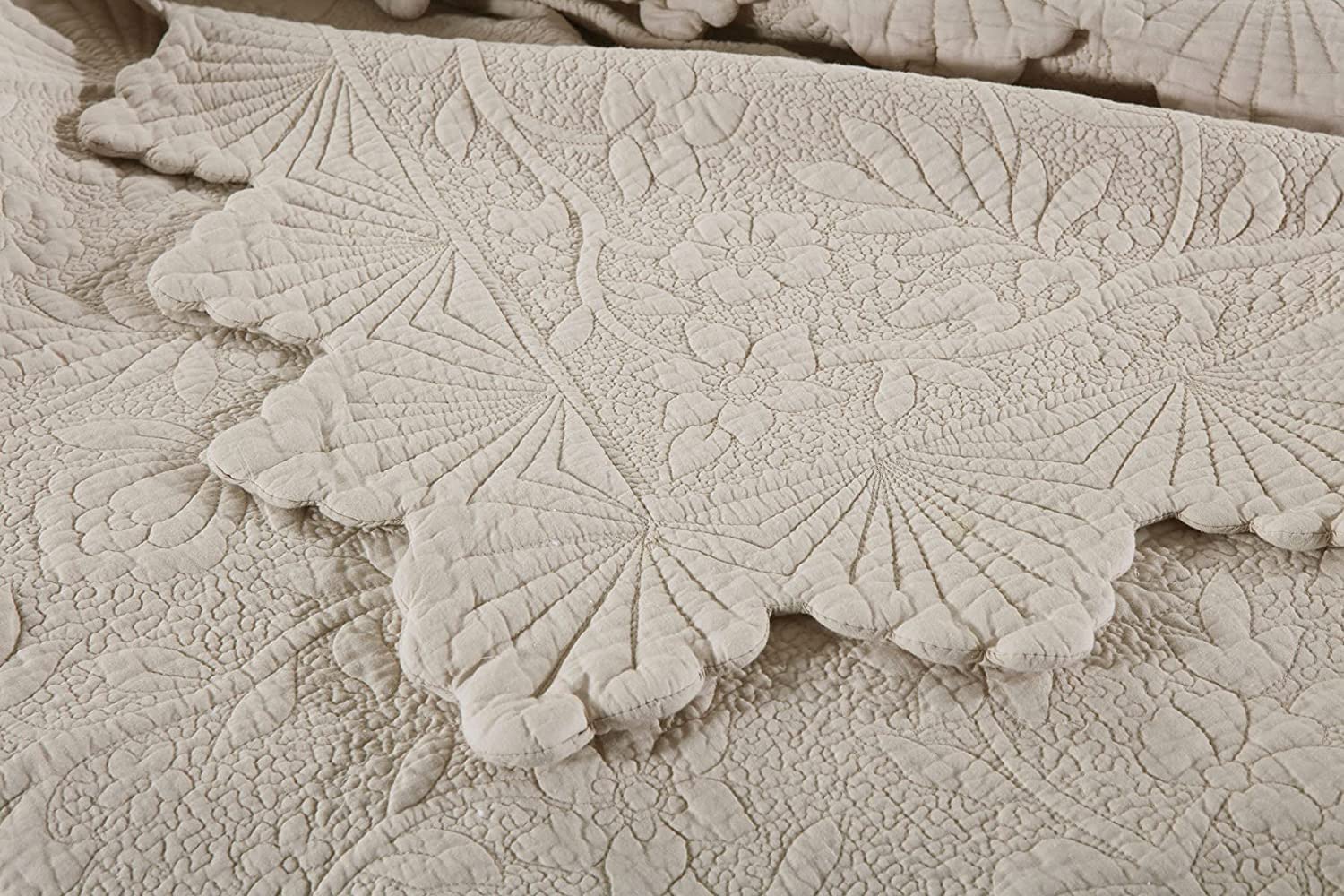 Brandream 6PC King Cotton Quilt Set - Farmhouse Bedding for Cozy Comfort