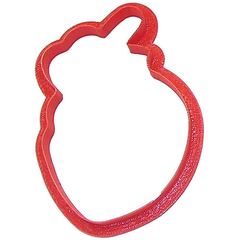 3.5 Inch Anatomical Heart Cookie Cutter - Premium Plastic 3D Baking Tool - Handmade in USA - Perfect for Valentine's Day, Medical Themed Parties & Science Classroom Activities