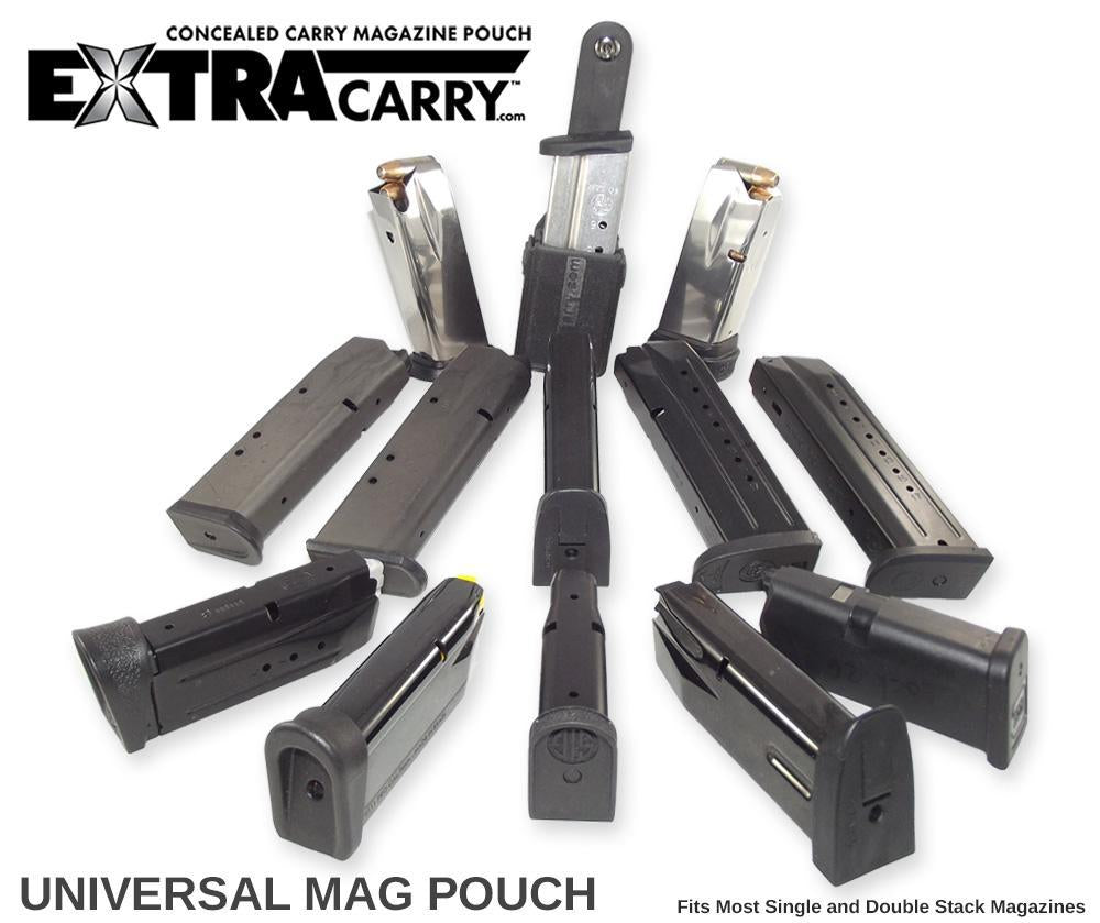 ExtraCarry Concealed Mag Holder - Small .380 Version | Universal Pistol Magazine Pouch for CCW & Tactical Use