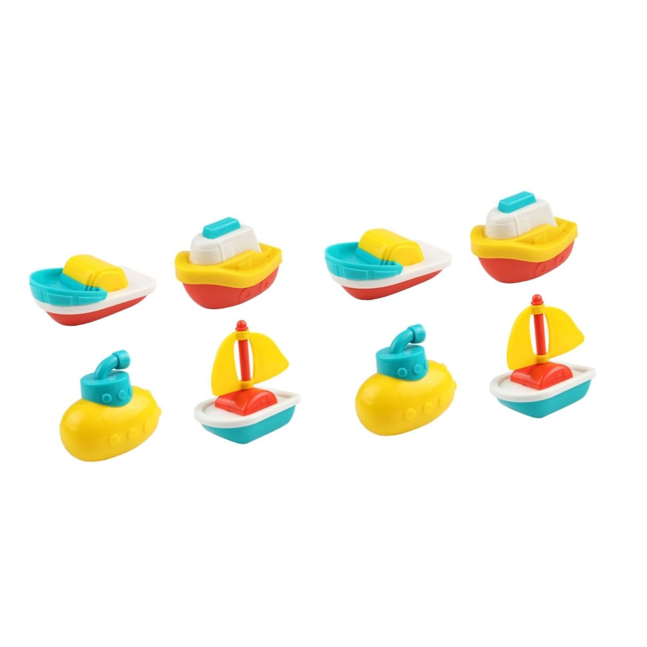 FAVOMOTO 8 Pcs Floating Bath Toys Set for Kids - Fun Bathtub Toys for Toddlers & Boys, Water Play Sensory Toys for Bath Time & Pool Fun